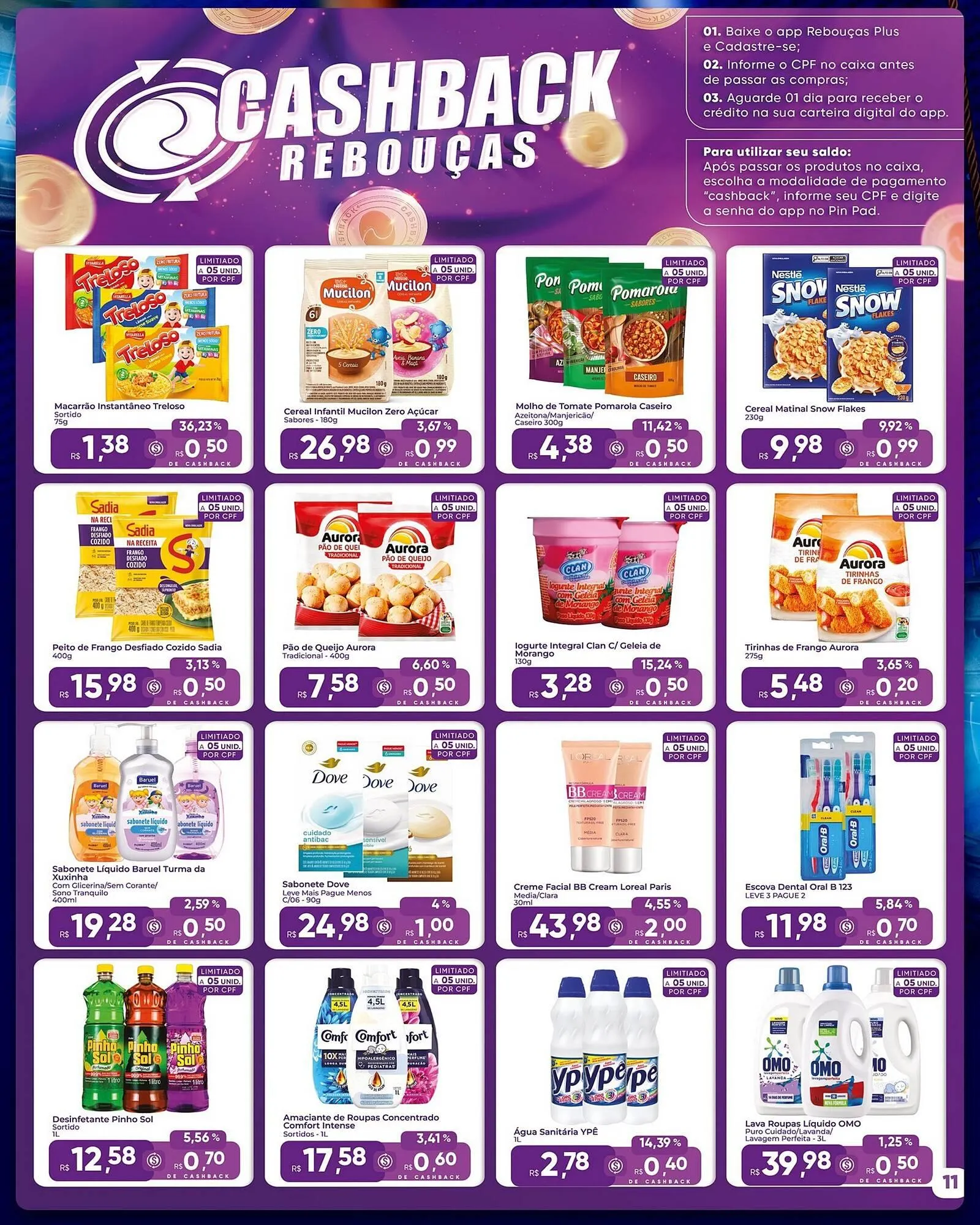 Encarte de Catálogo Rebouças Supermercados 29 de maio até 15 de junho 2025 - Pagina 1