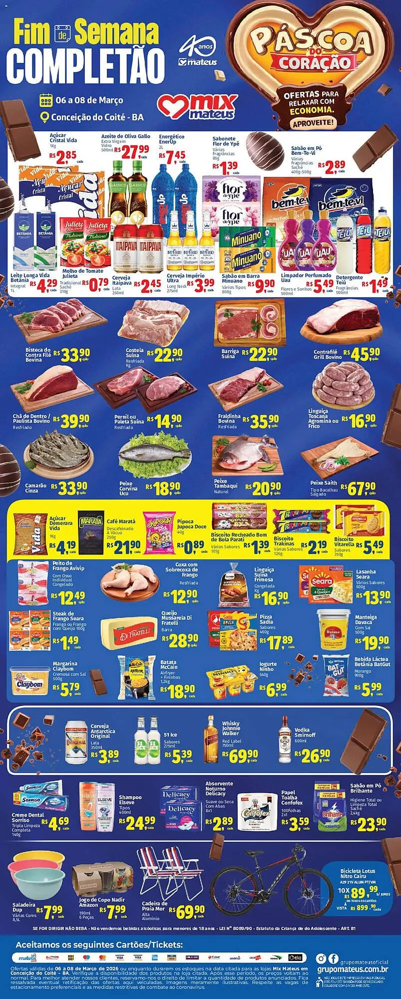 Encarte de Catálogo Supermercados Mateus 6 de março até 8 de março 2026 - Pagina 1