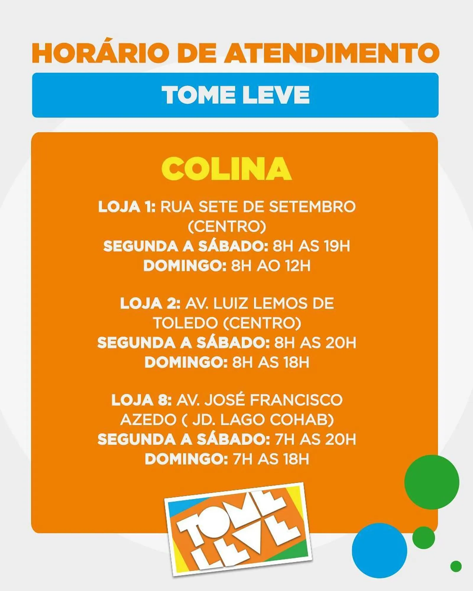 catálogo Tome Leve - 1