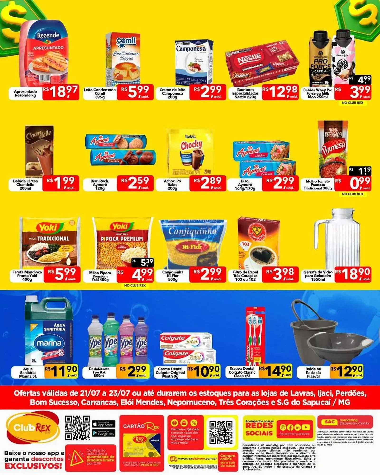 Encarte de Catálogo Supermercados Rex 21 de julho até 23 de julho 2026 - Pagina 2