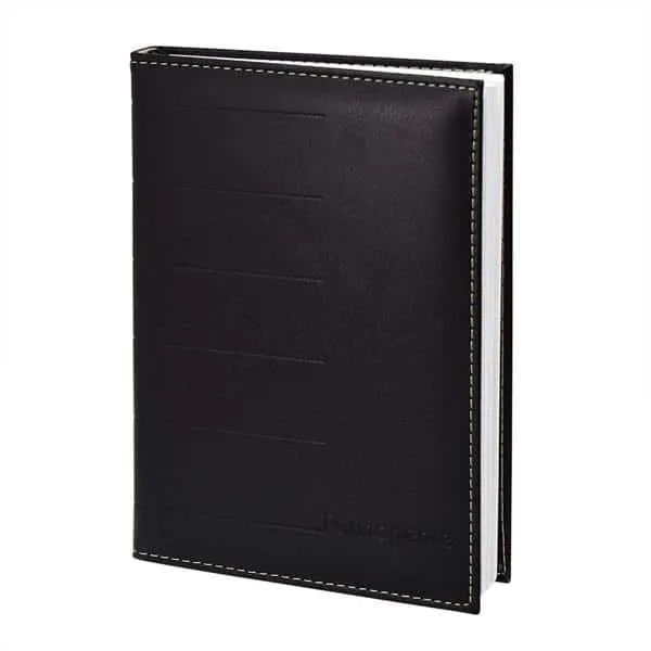 Agenda Permanente A6 Preta, 388 folhas, 2916, Dac - PT 1 UN