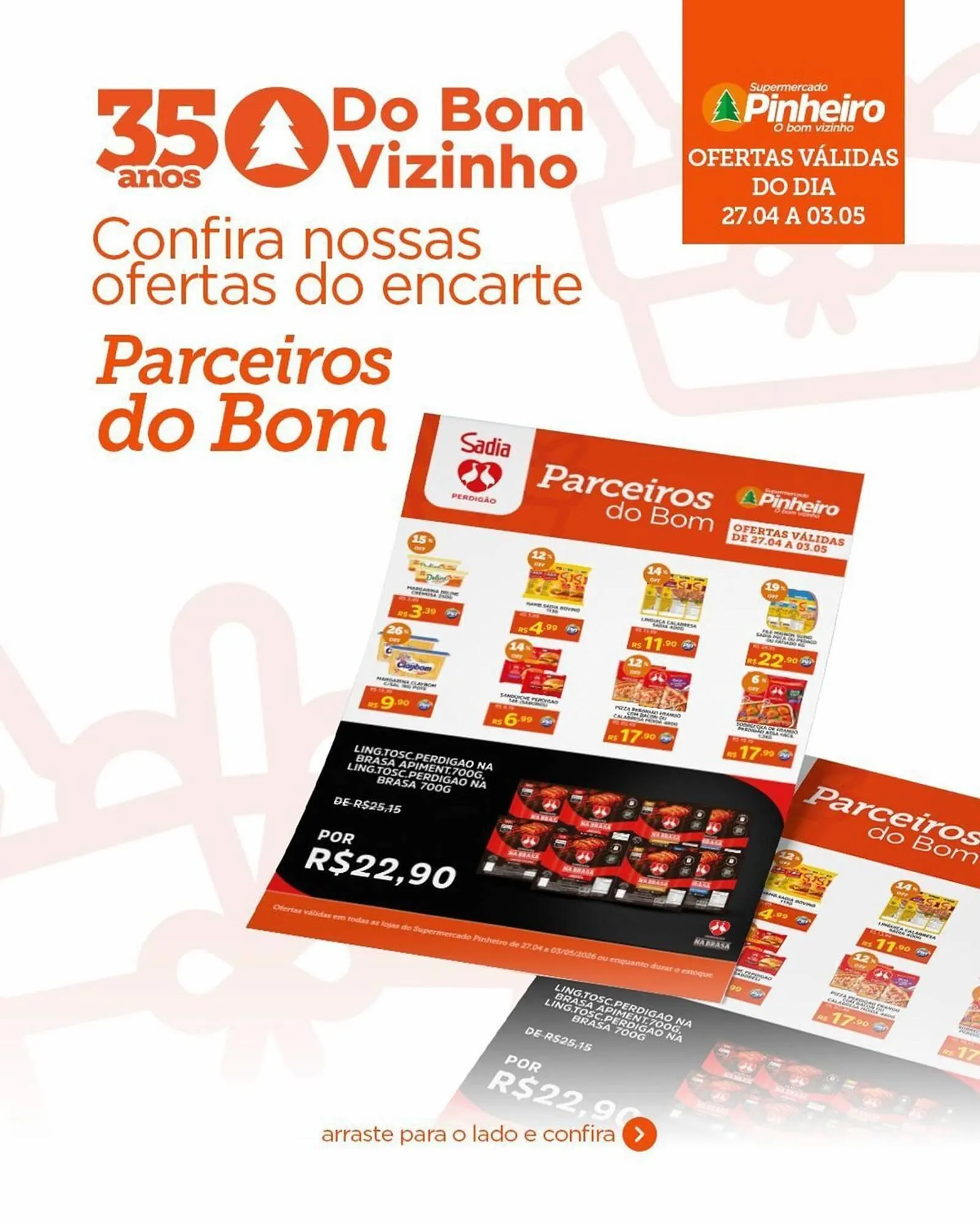 Encarte de Encarte Pinheiro Supermercado 27 de abril até 3 de maio 2026 - Pagina 1