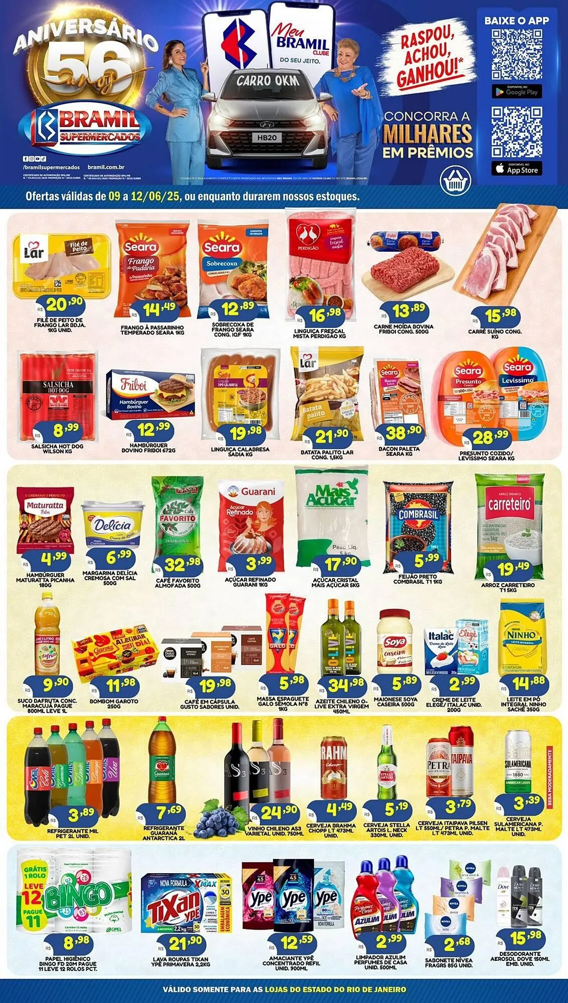 Encarte de Catálogo Bramil Supermercados 9 de junho até 12 de junho 2025 - Pagina 1