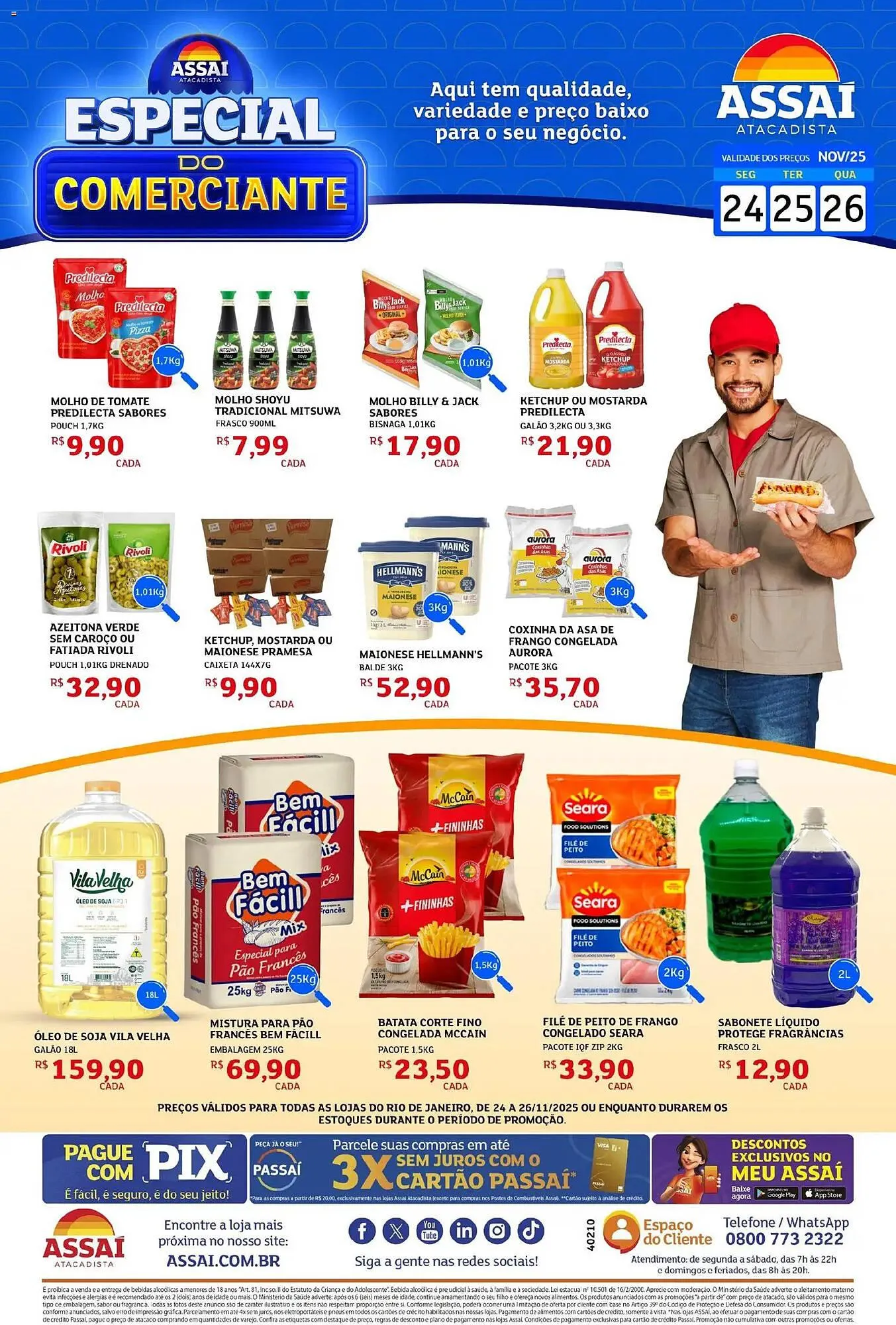 Encarte de Encarte Assaí Atacadista 24 de novembro até 26 de novembro 2025 - Pagina 1