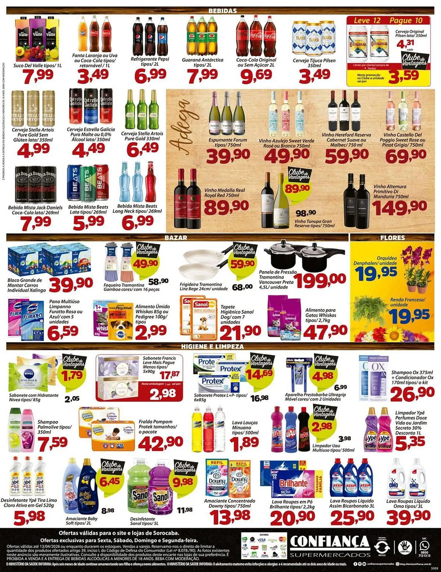 Encarte de Catálogo Confiança Supermercados 10 de abril até 13 de abril 2026 - Pagina 4