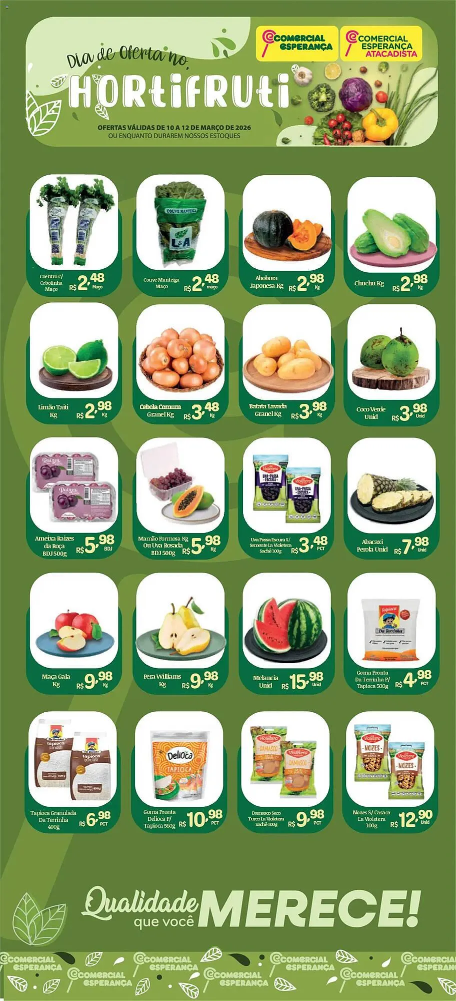 Encarte de Folheto Comercial Esperança 10 de março até 12 de março 2026 - Pagina 1