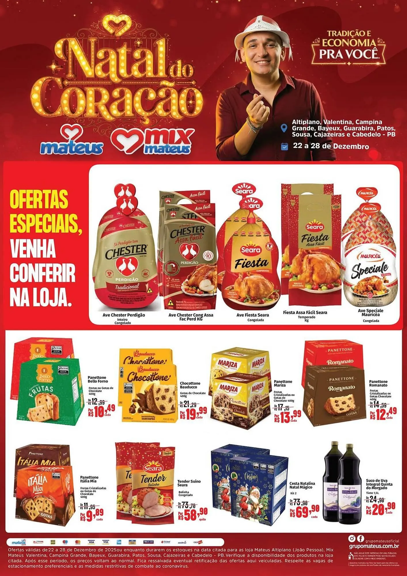 Encarte de Catálogo Supermercados Mateus 22 de dezembro até 28 de dezembro 2025 - Pagina 1