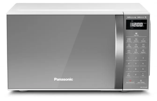 Micro-ondas Panasonic NN-ST27L Dia a Dia - 21 Litros - Branco/Espelhado
