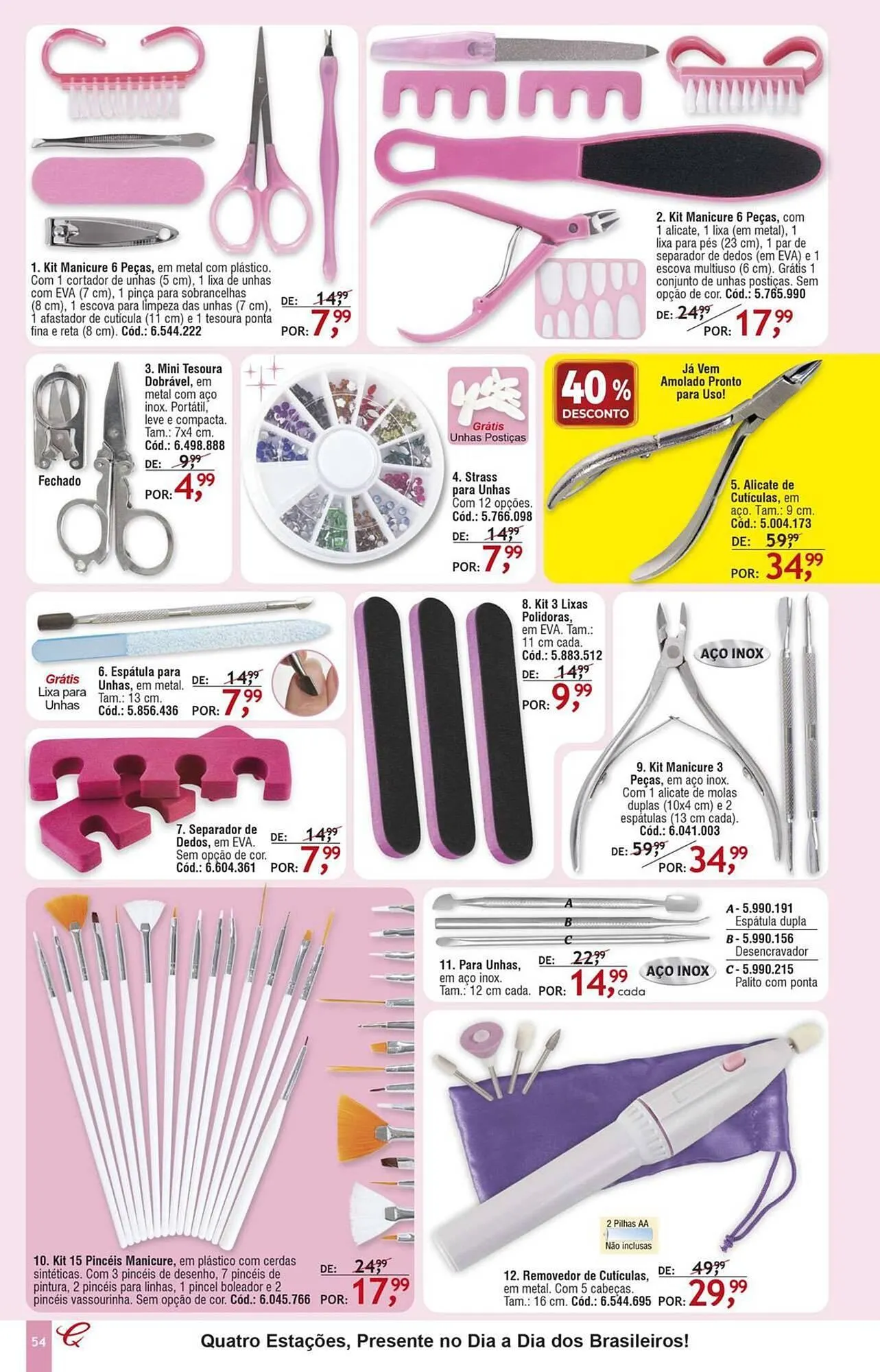 Encarte de Catálogo Quatro Estações 28 de abril até 30 de abril 2025 - Pagina 50