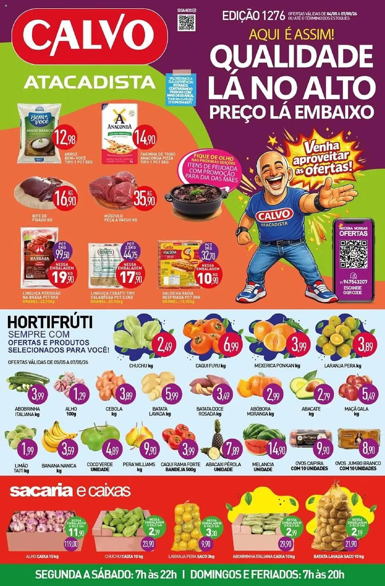 Encarte de Folheto Calvo Atacadista 4 de maio até 8 de maio 2026 - Pagina 1
