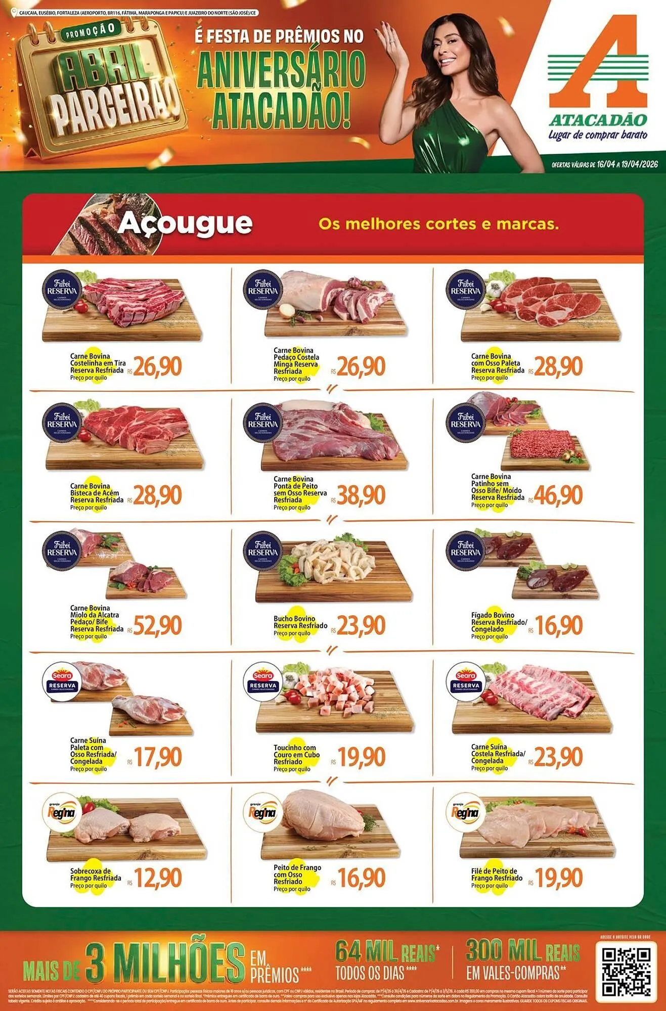 Encarte de Folheto Atacadão 17 de abril até 19 de abril 2026 - Pagina 1