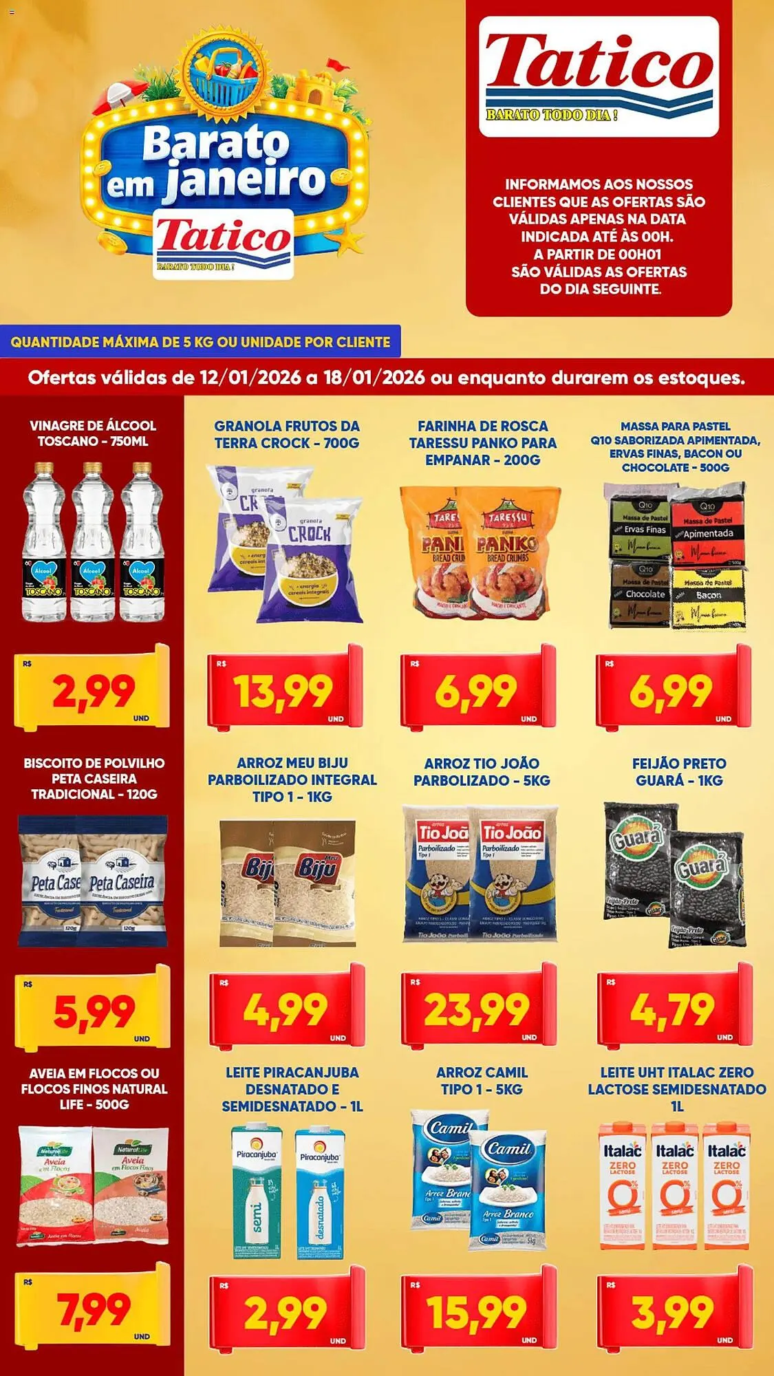 Encarte de Tabloide Tatico 12 de janeiro até 18 de janeiro 2026 - Pagina 3