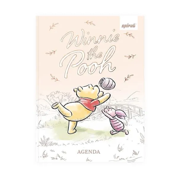 Agenda escolar permanente, Pooh, 114 folhas, 2635570, Spiral Pooh - PT 1 UN