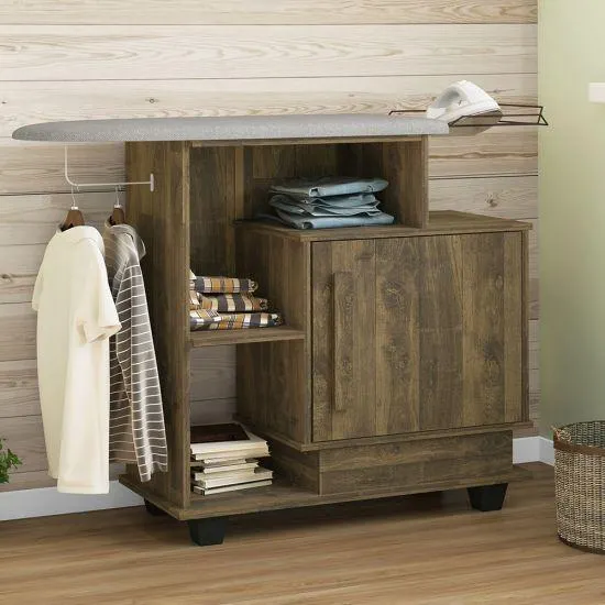 Tábua de Passar Roupas RV Móveis Havaí com Armário - Amadeirado