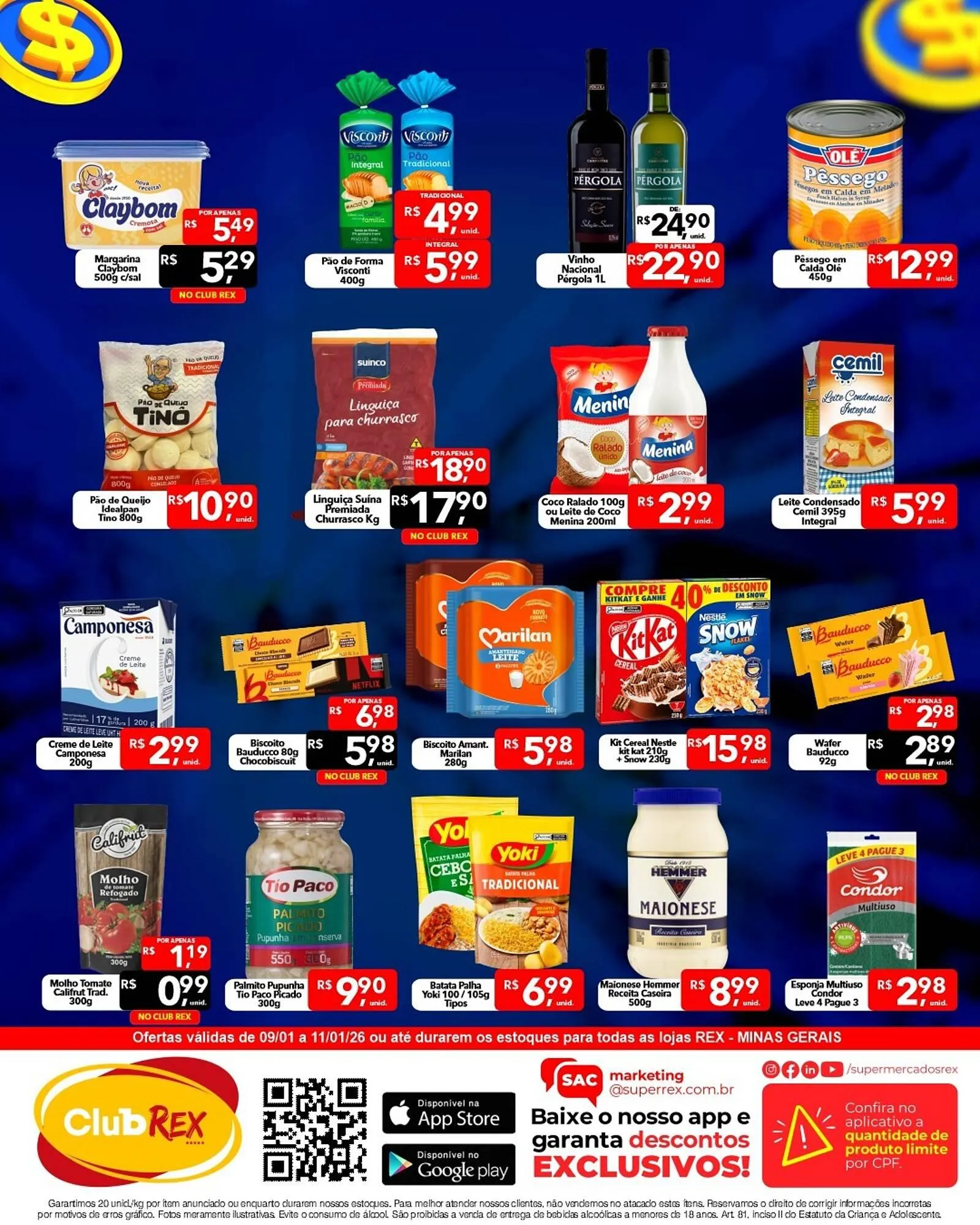 Encarte de Catálogo Supermercados Rex 9 de janeiro até 11 de janeiro 2026 - Pagina 2