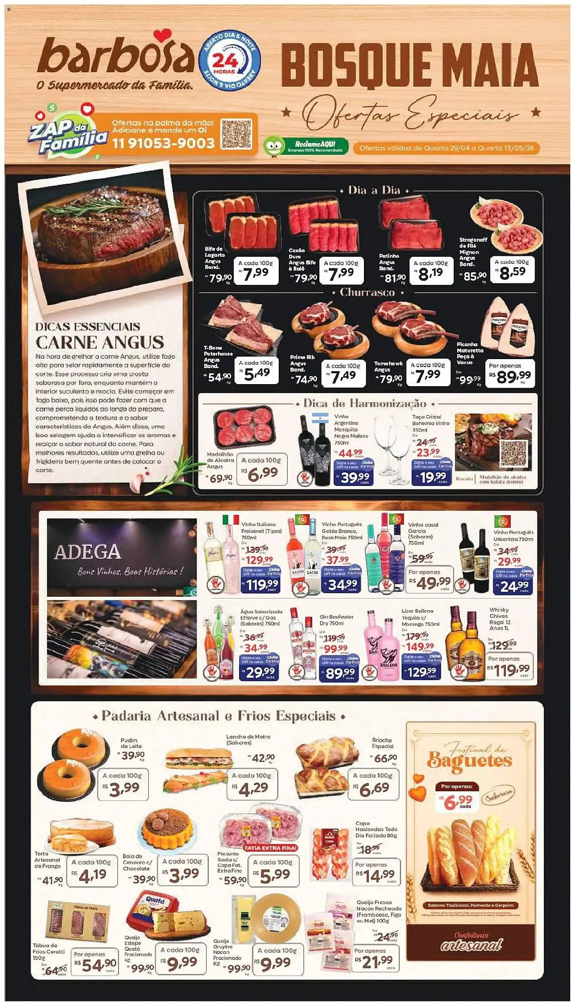 Encarte de Tabloide Barbosa Supermercados 29 de abril até 13 de maio 2026 - Pagina 1