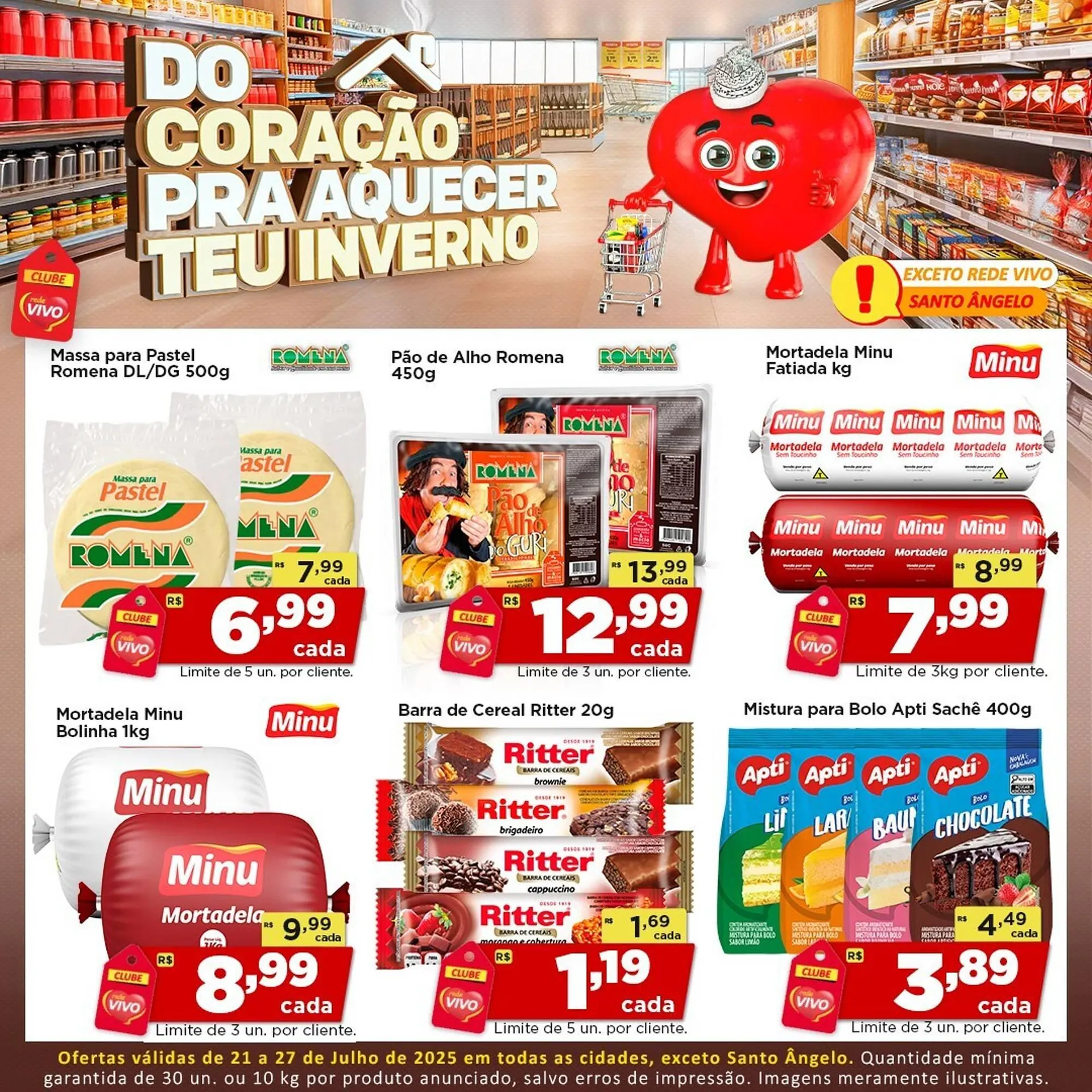 Encarte de Catálogo Rede Vivo 23 de julho até 27 de julho 2025 - Pagina 1