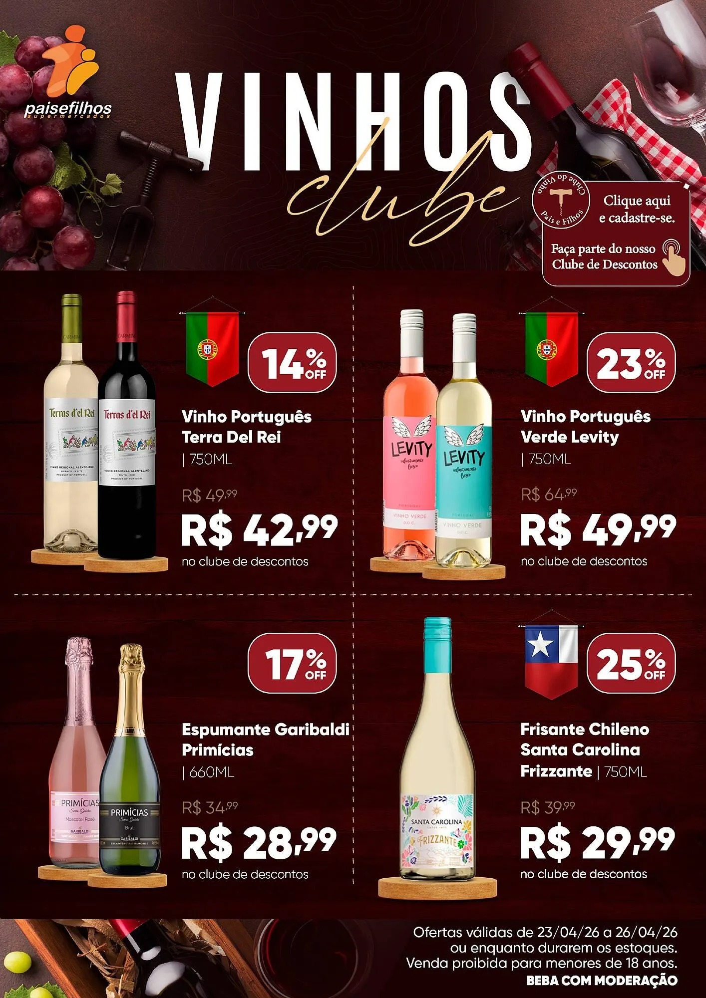 Encarte de Catálogo Pais e Filhos Supermercados 24 de abril até 26 de abril 2026 - Pagina 2