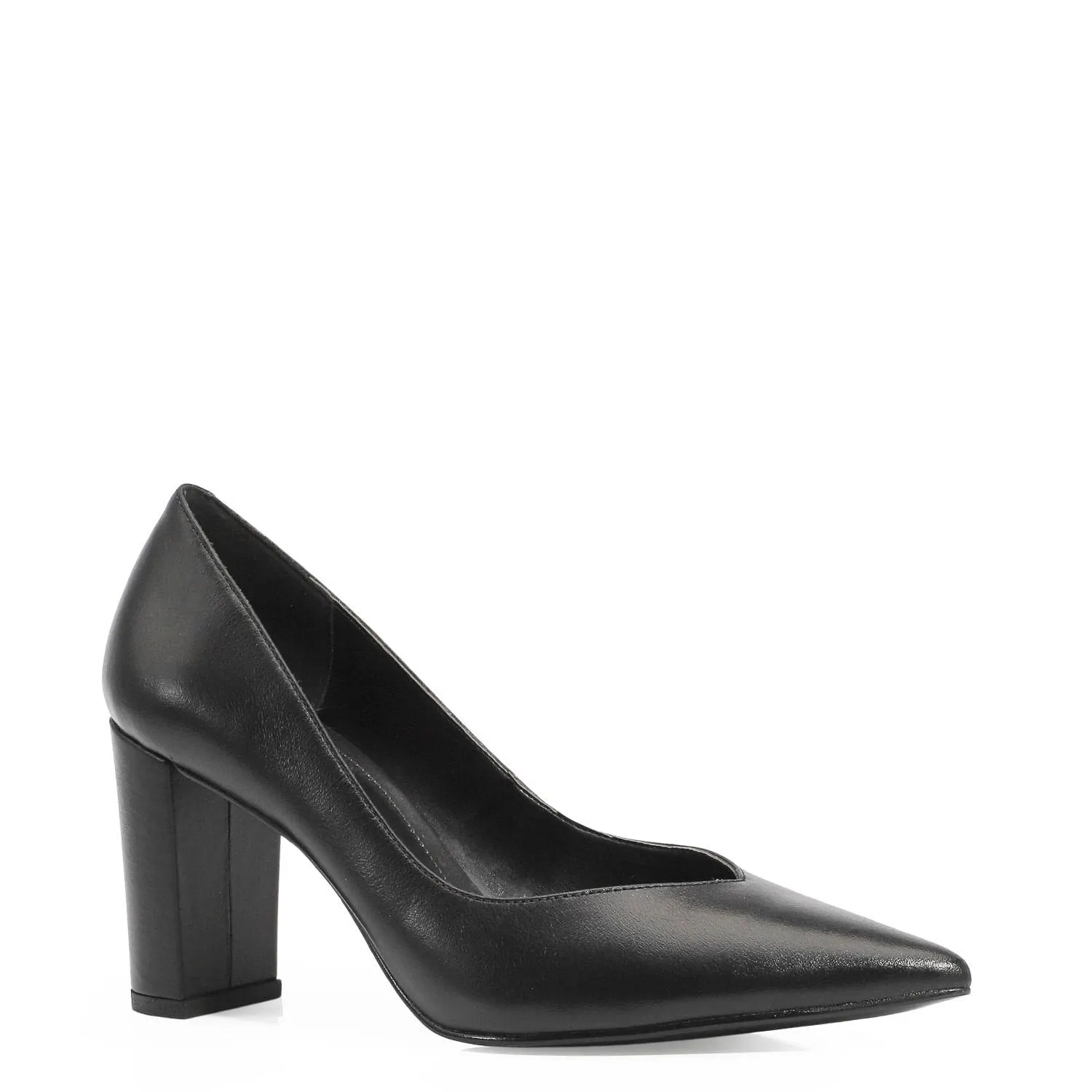 Scarpin Couro Preto