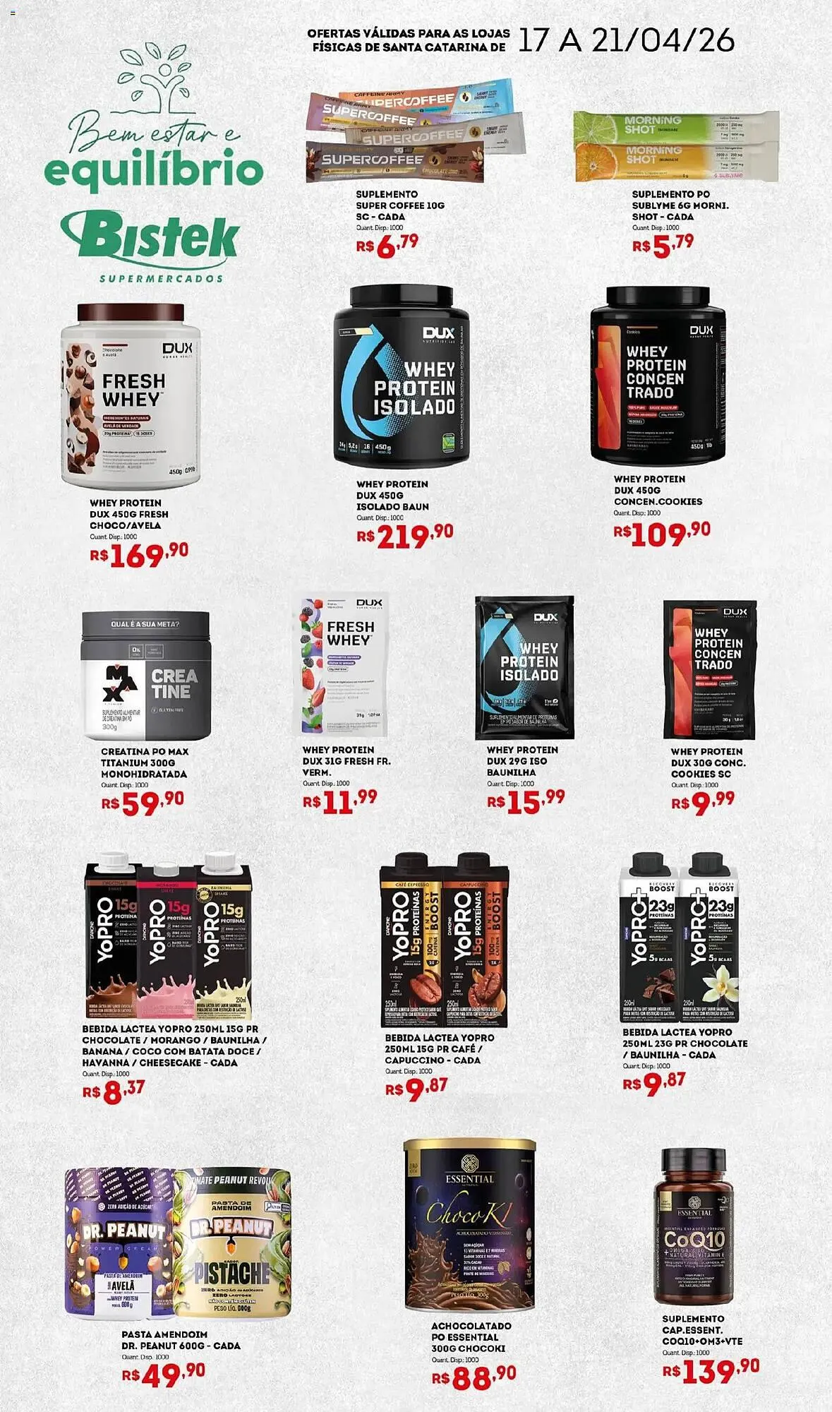 Encarte de Encarte Bistek Supermercados 17 de abril até 21 de abril 2026 - Pagina 1