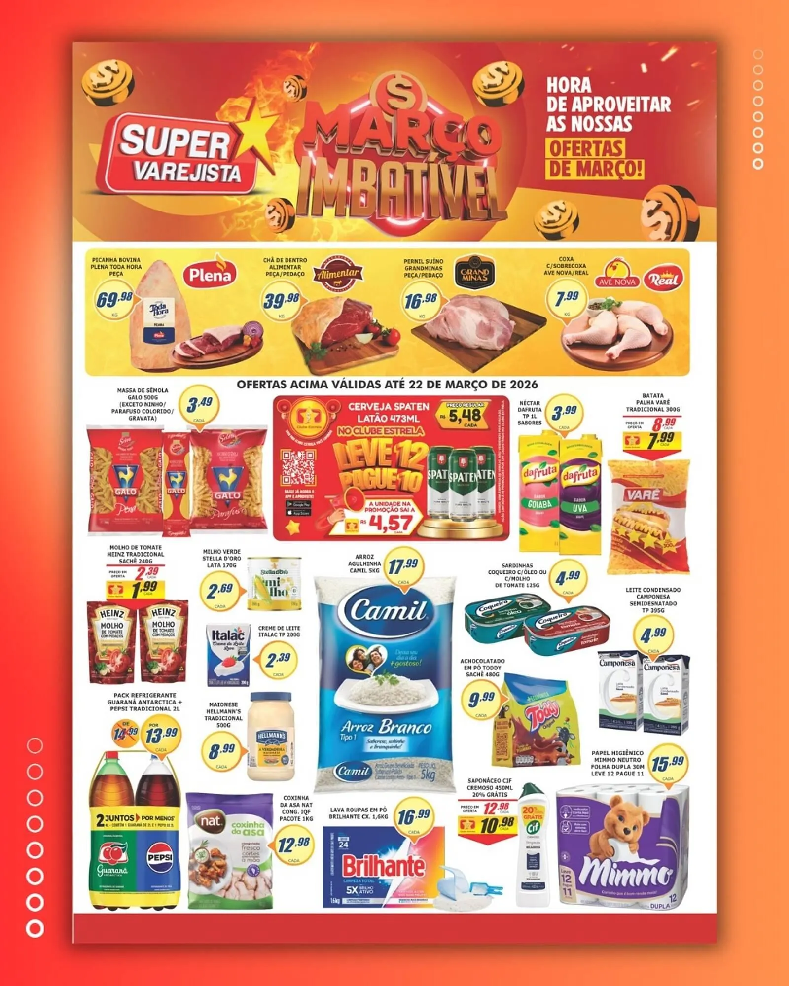 Encarte de Folheto Super Varejista 19 de março até 22 de março 2026 - Pagina 1