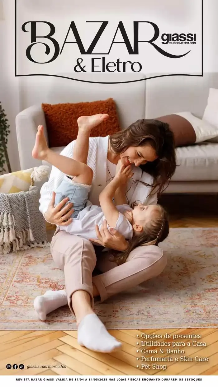 Encarte de Bazar Giassi 17 de abril até 14 de maio 2025 - Pagina 1