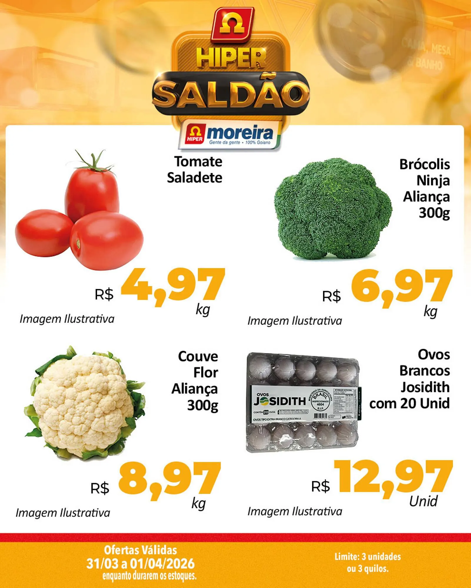 Encarte de Catálogo Hiper Moreira 31 de março até 1 de abril 2026 - Pagina 4