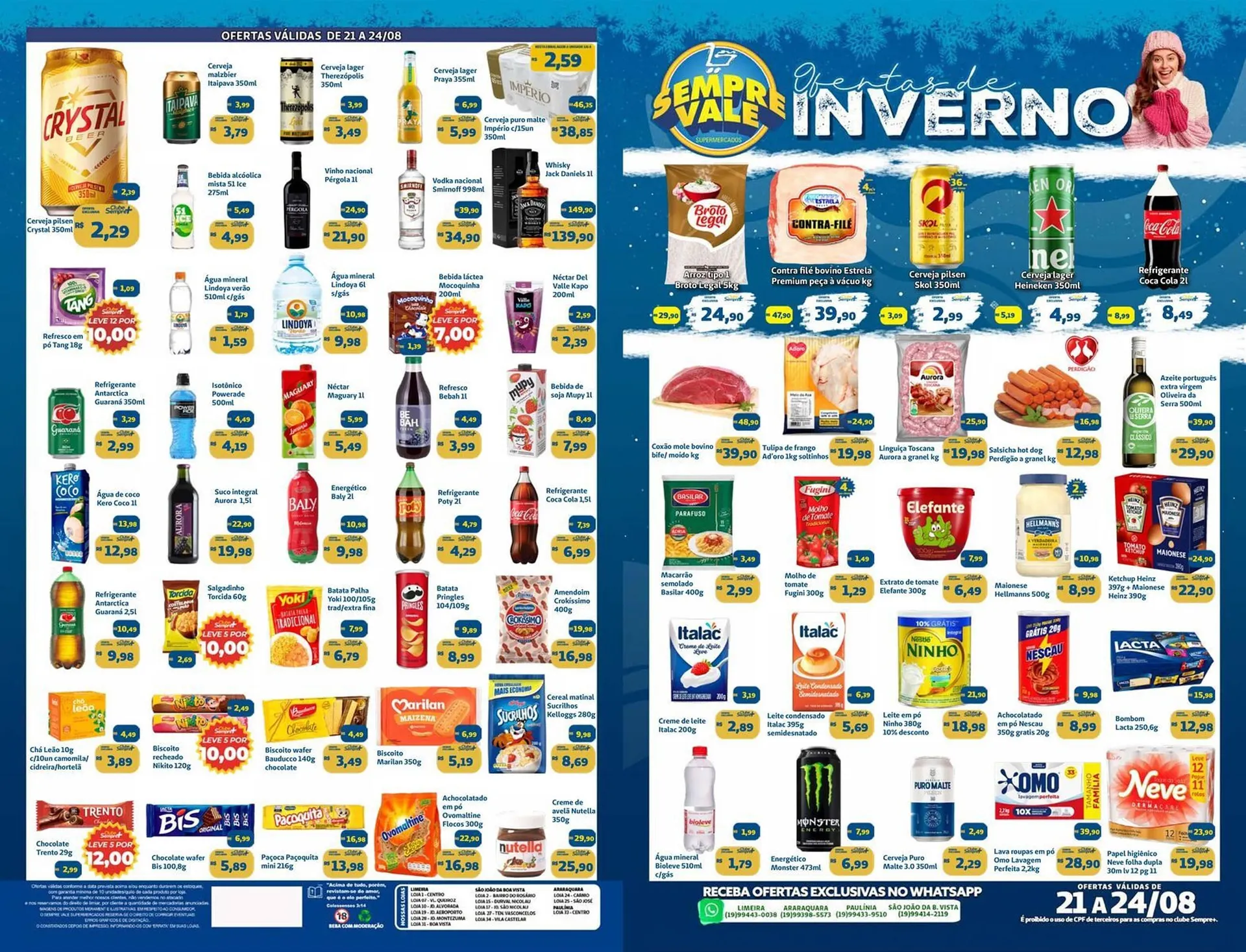 Encarte de Catálogo Sempre Vale Supermercados 21 de agosto até 24 de agosto 2025 - Pagina 1