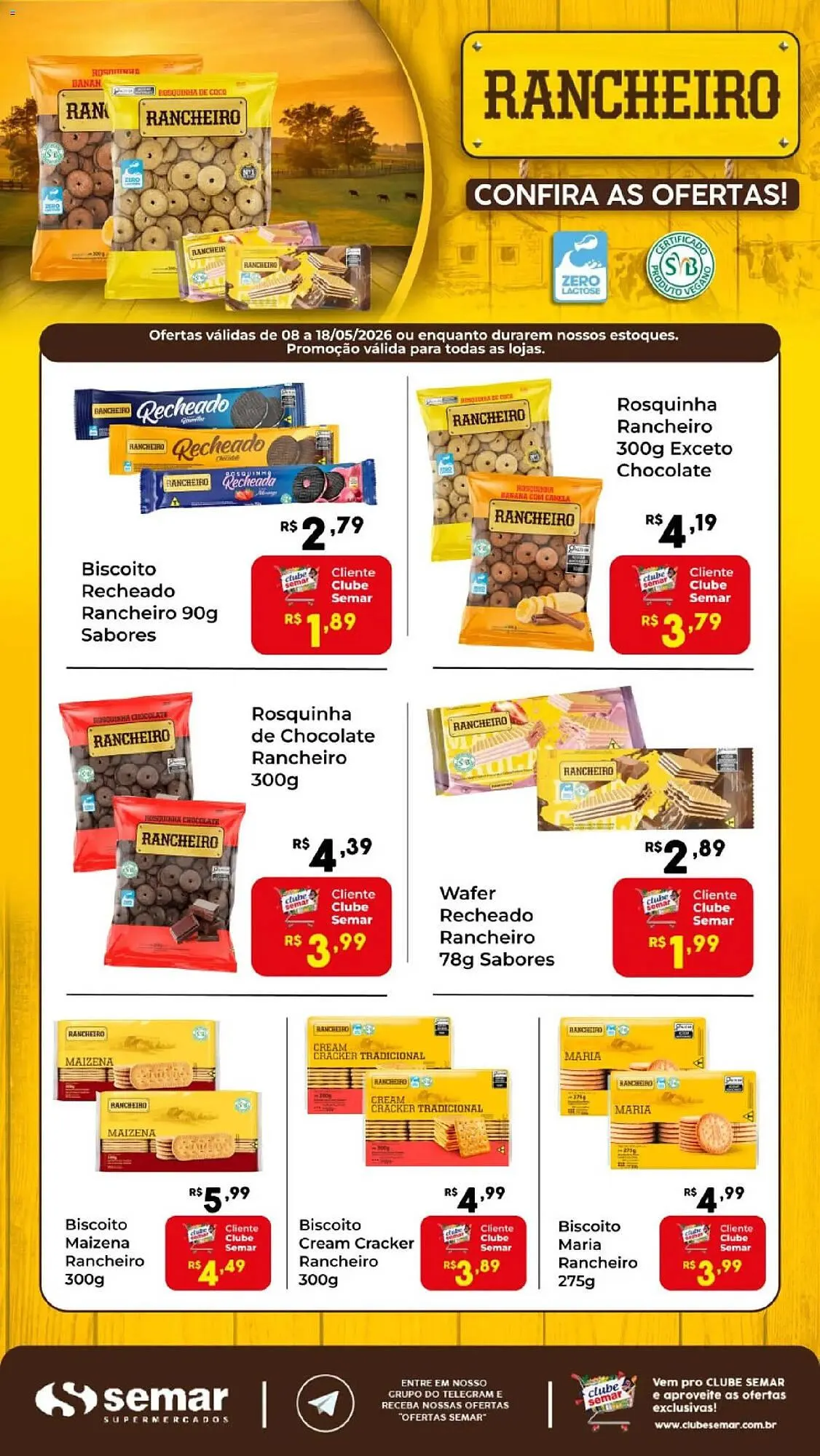 Encarte de Folheto Semar Supermercado 8 de maio até 18 de maio 2026 - Pagina 1