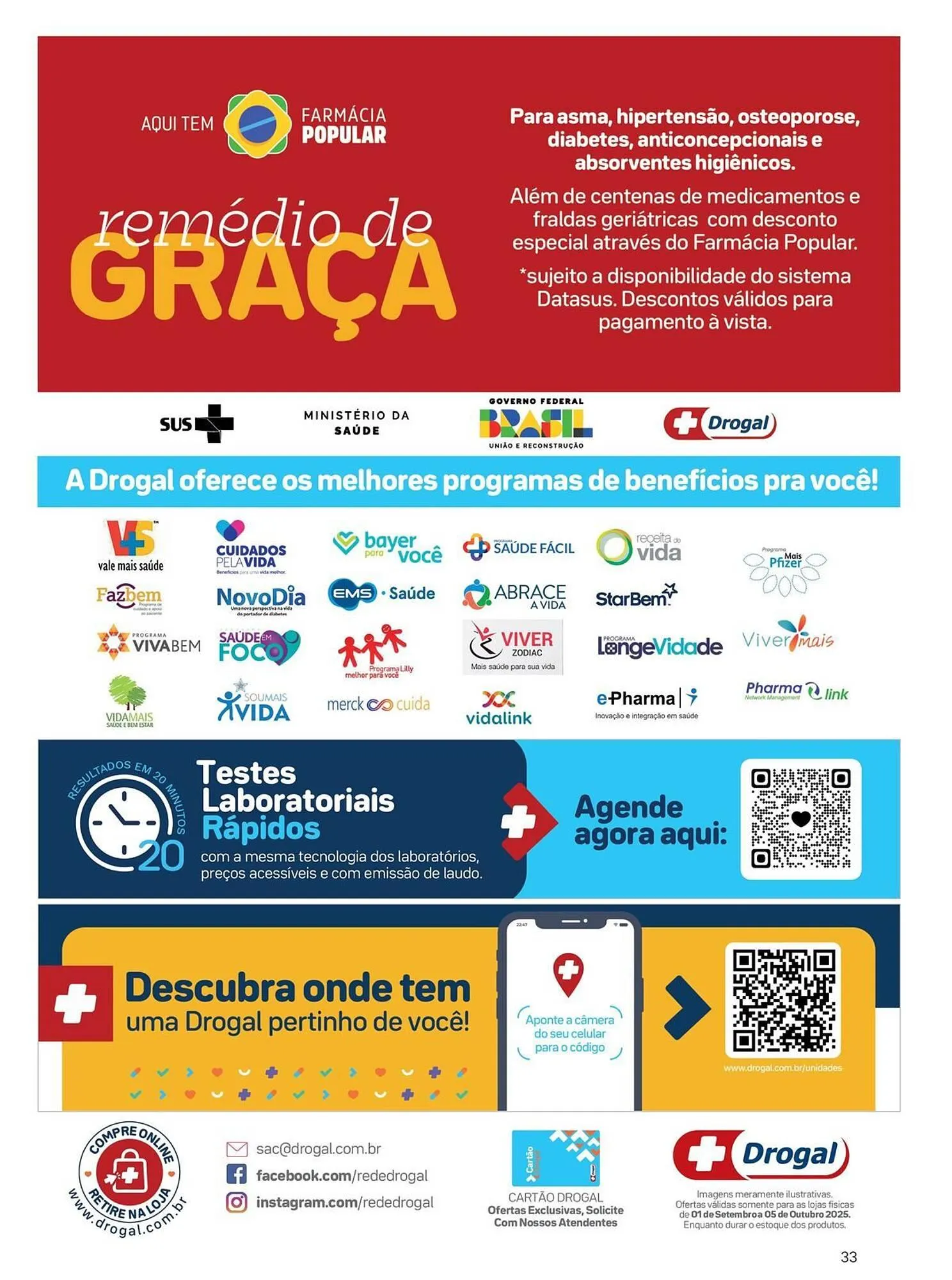 Encarte de Folheto Drogal 1 de setembro até 5 de outubro 2025 - Pagina 33