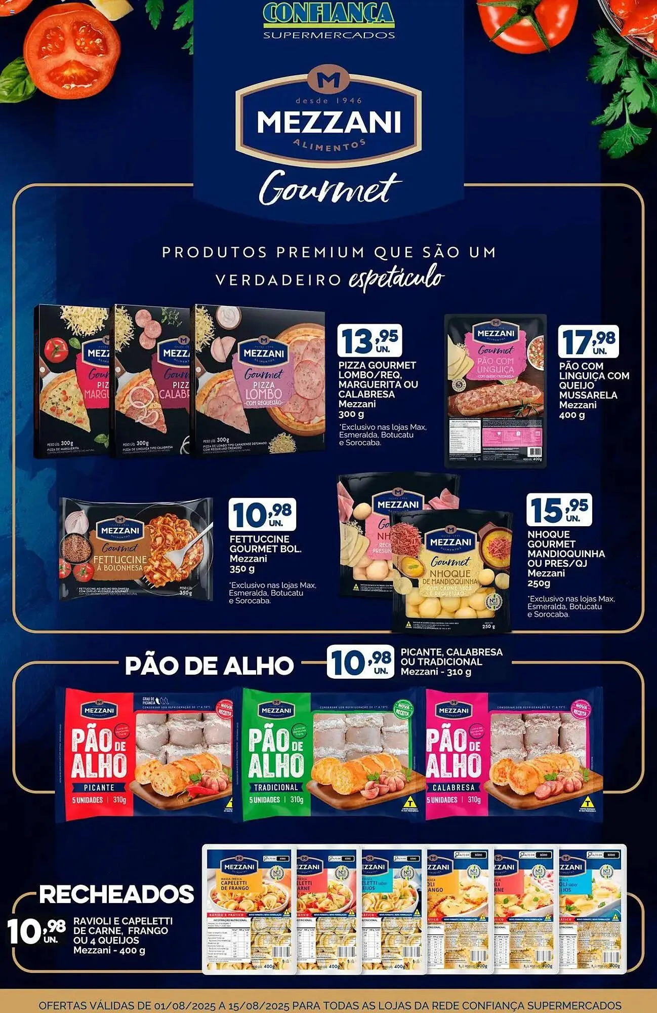 Encarte de Catálogo Confiança Supermercados 1 de agosto até 15 de agosto 2025 - Pagina 1