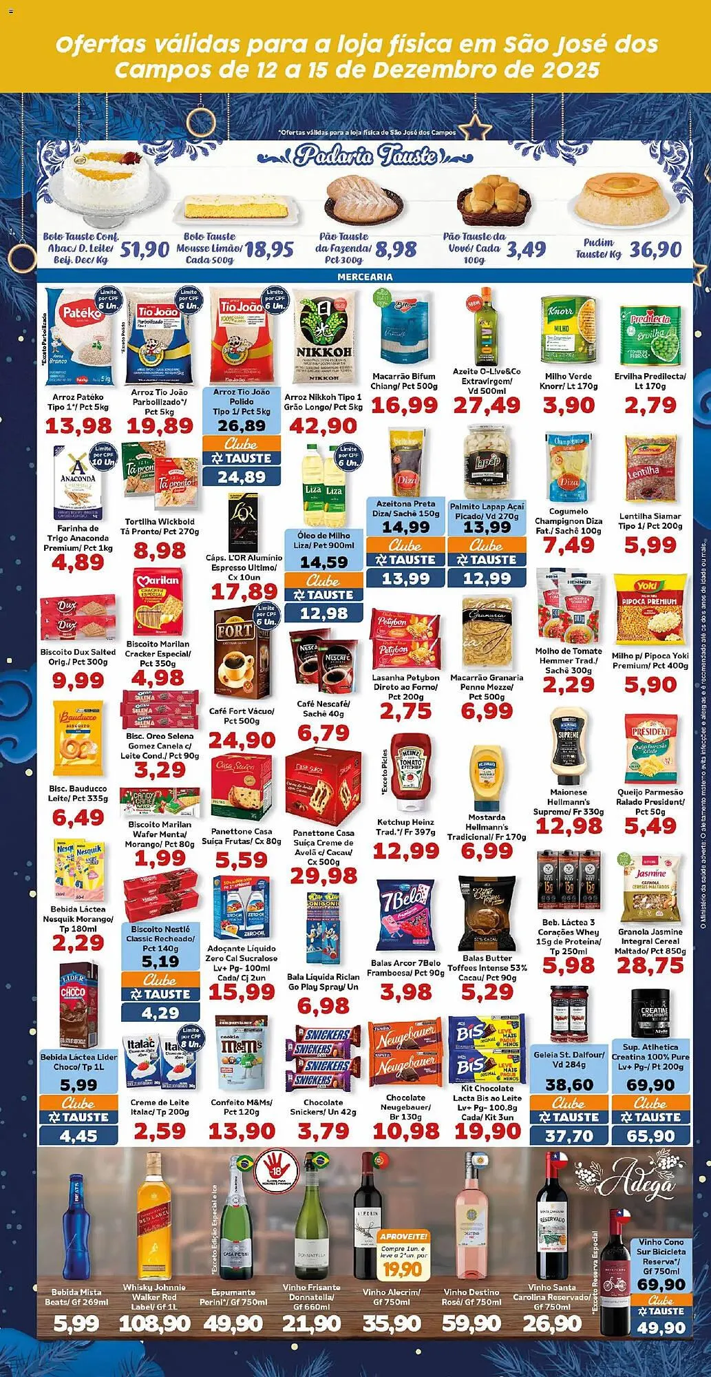 Encarte de Catálogo Supermercados Tauste 12 de dezembro até 15 de dezembro 2025 - Pagina 3