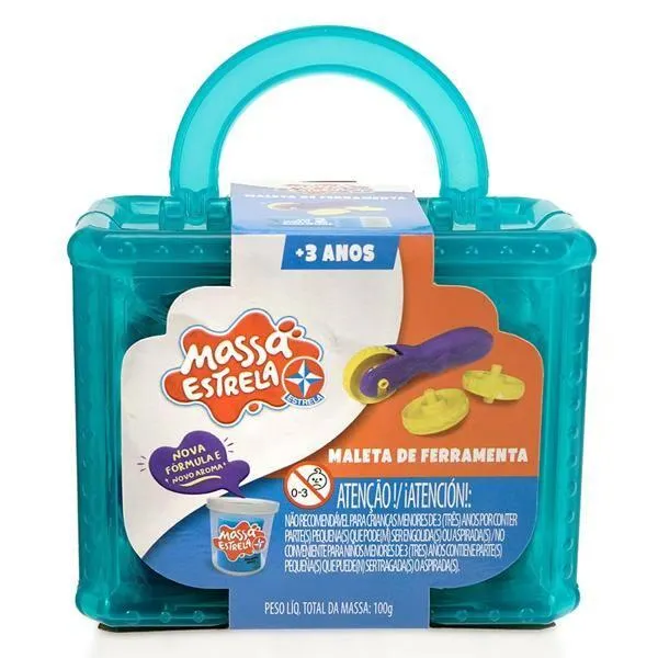 Massa de modelar, Kit Maleta de ferramentas, 1001301400, Estrela - CX 1 UN