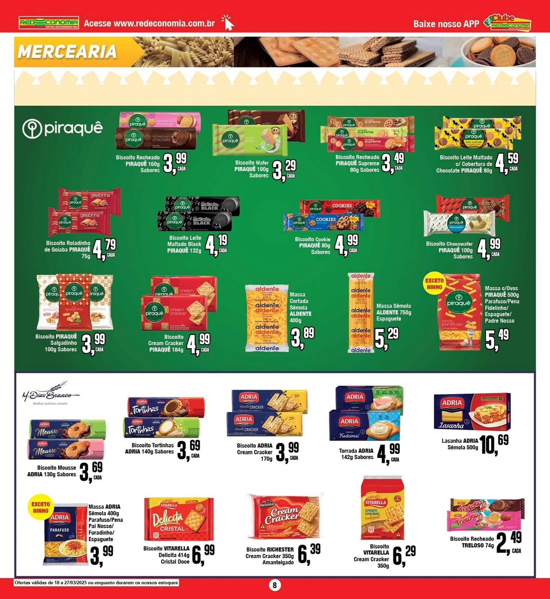 Encarte de Catálogo Rede Economia 18 de março até 27 de março 2025 - Pagina 8