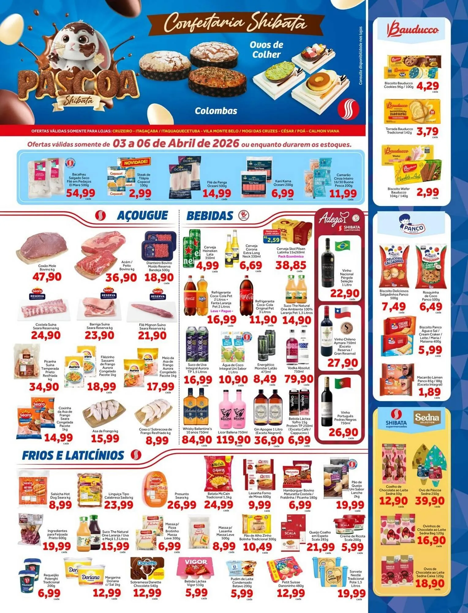 Encarte de Folheto Shibata Supermercados 3 de abril até 6 de abril 2026 - Pagina 1