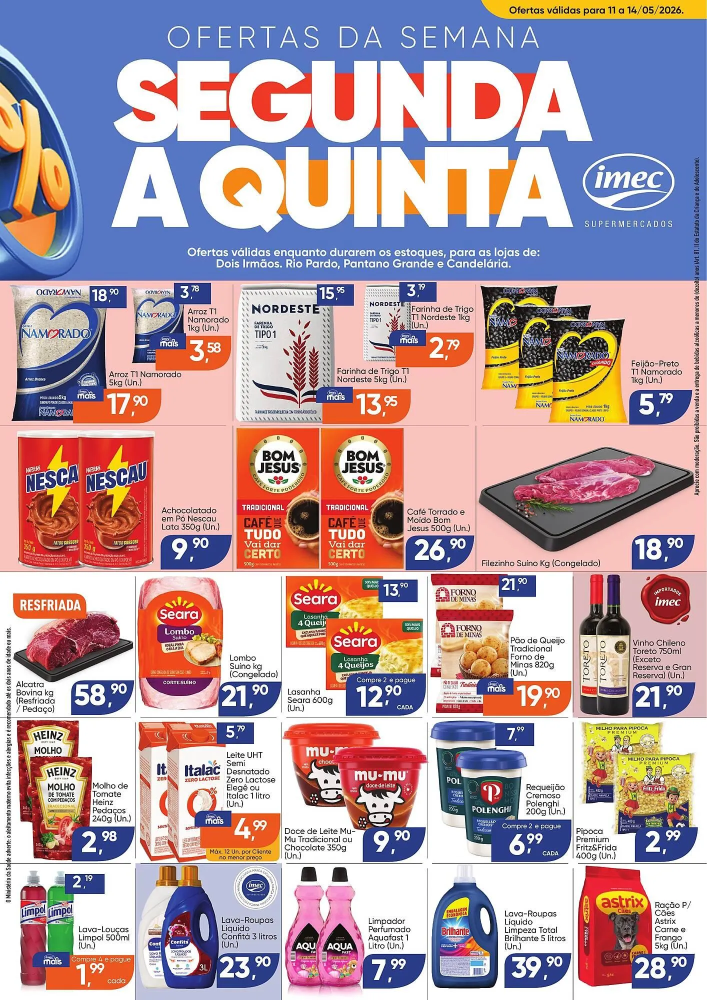 Encarte de Catálogo Imec Supermercados 12 de maio até 15 de maio 2026 - Pagina 1