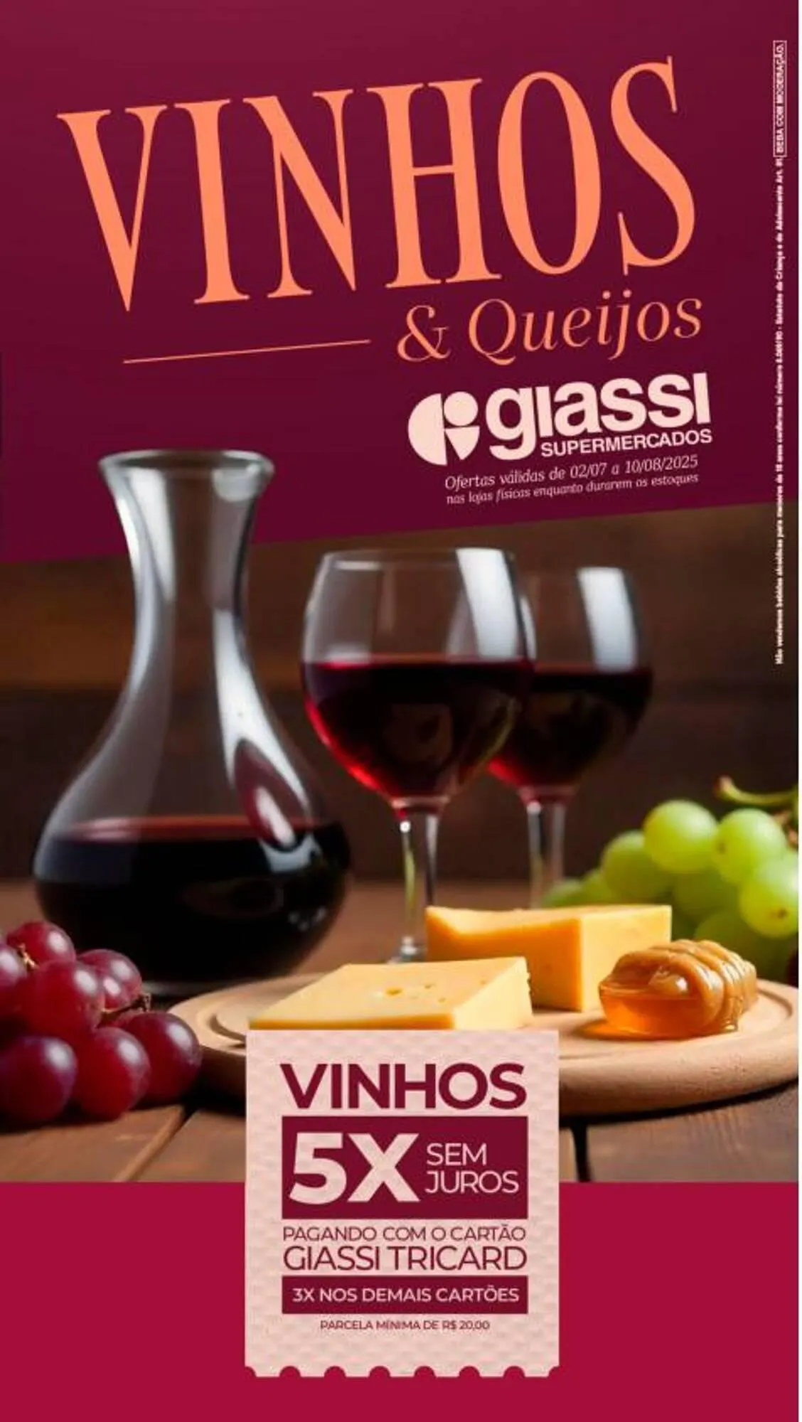 Encarte de Catálogo Giassi Supermercados 2 de julho até 10 de agosto 2025 - Pagina 1