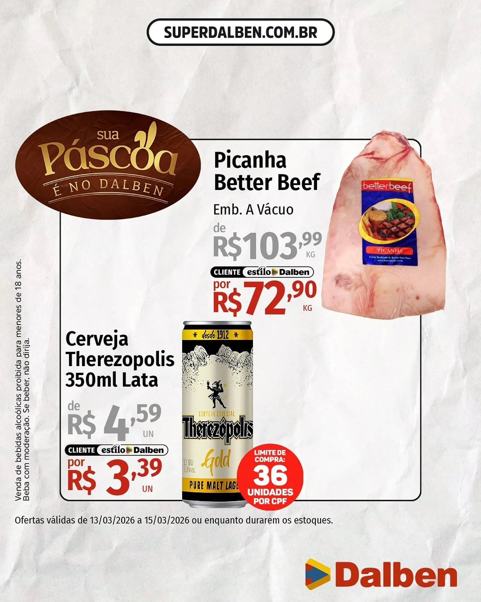 Encarte de Catálogo Supermercado Dalben 13 de março até 15 de março 2026 - Pagina 2