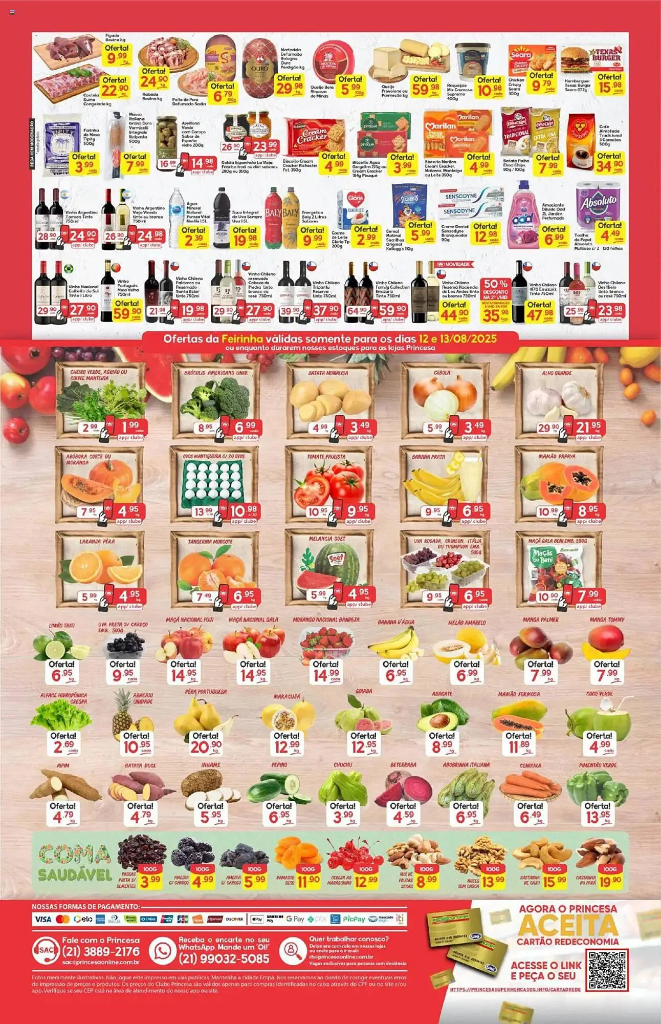 Encarte de Catálogo Supermercados Princesa 11 de agosto até 13 de agosto 2025 - Pagina 1