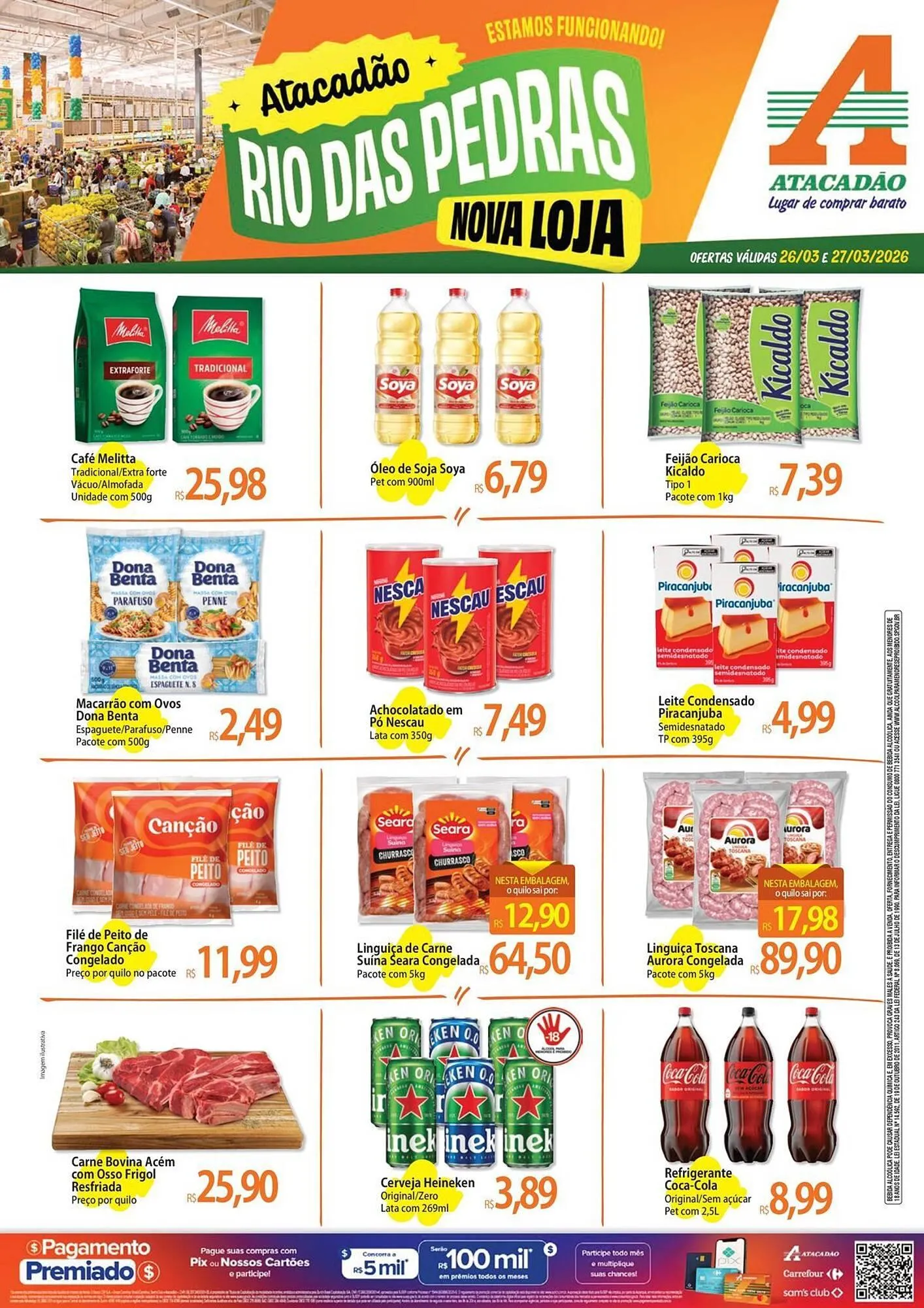 Encarte de Folheto Atacadão 26 de março até 27 de março 2026 - Pagina 1