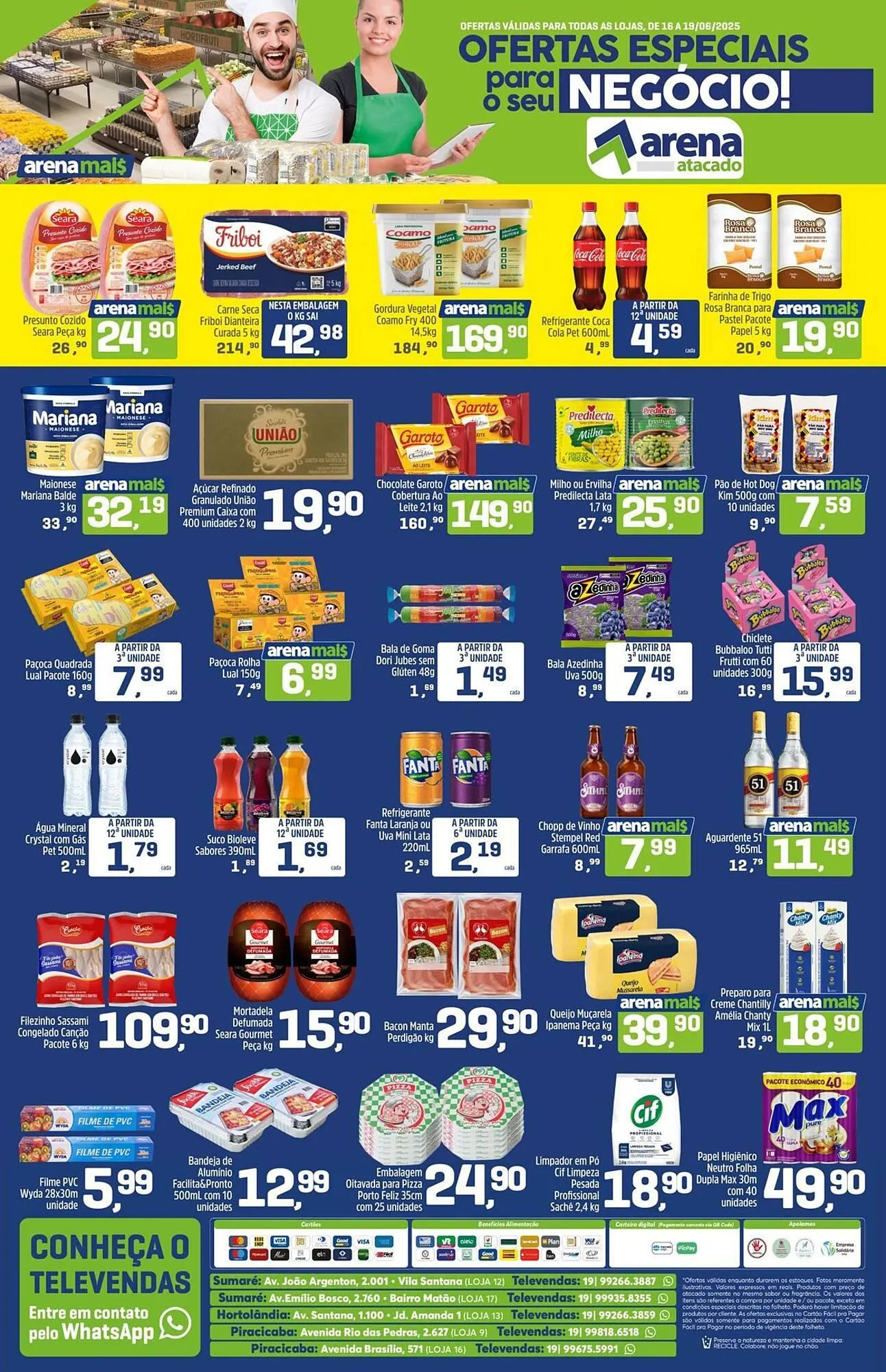Encarte de Catálogo Arena Atacado 16 de junho até 19 de junho 2025 - Pagina 1