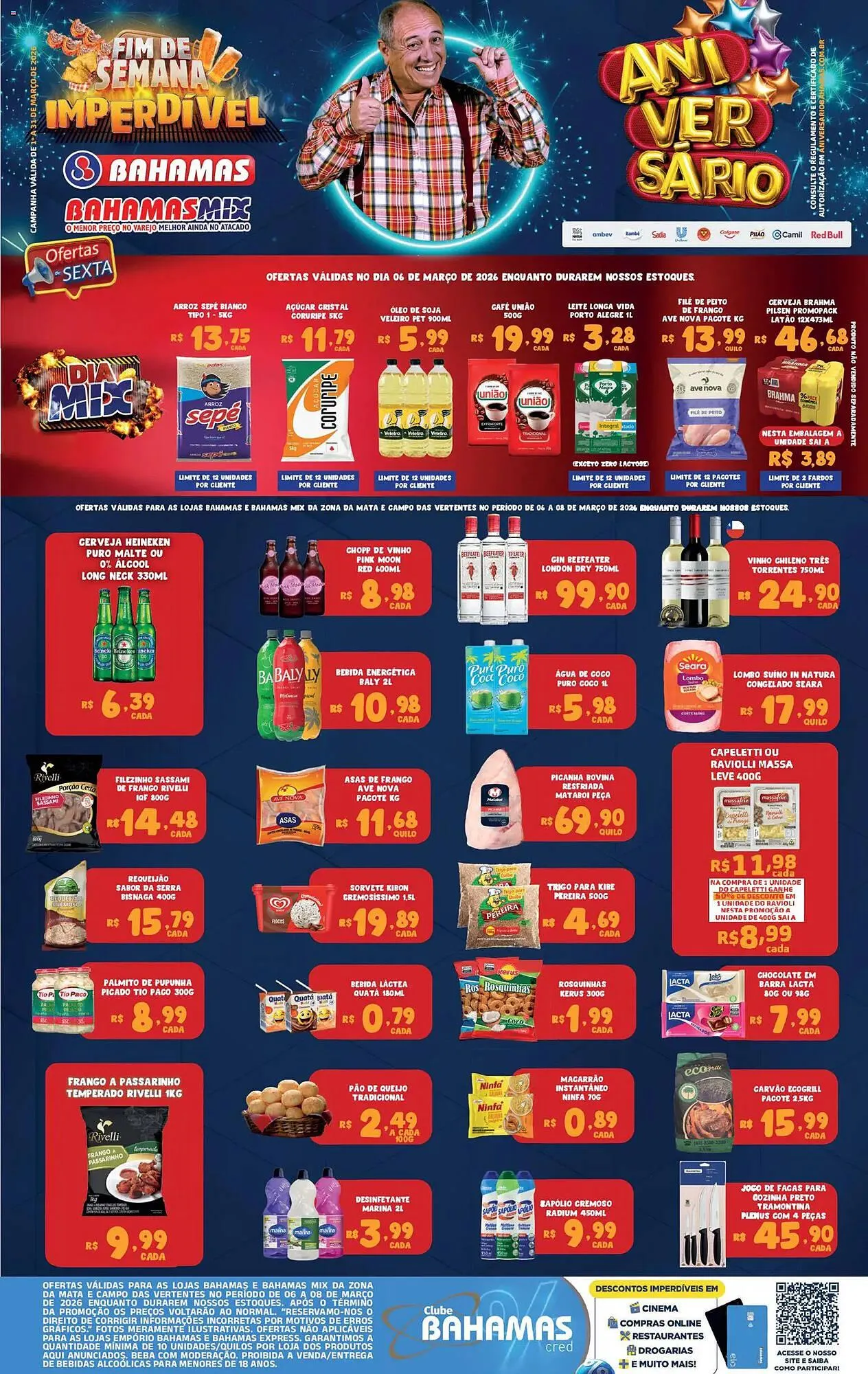 Encarte de Catálogo Bahamas Supermercados 6 de março até 8 de março 2026 - Pagina 1