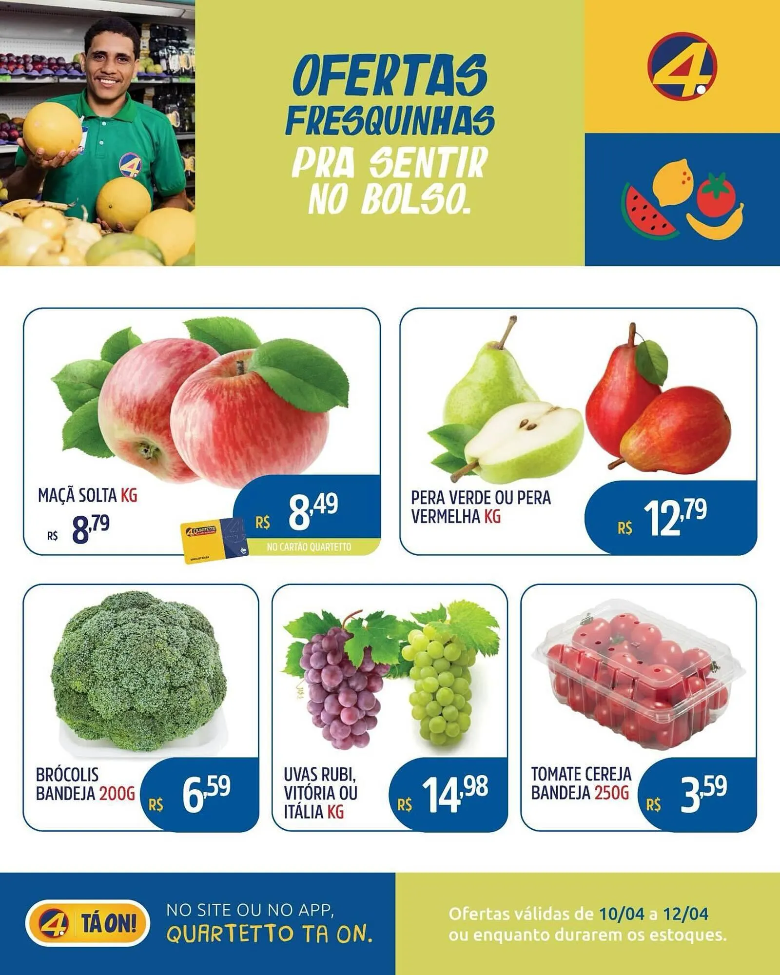 Encarte de Catálogo Quartetto Supermercados 10 de abril até 12 de abril 2026 - Pagina 2