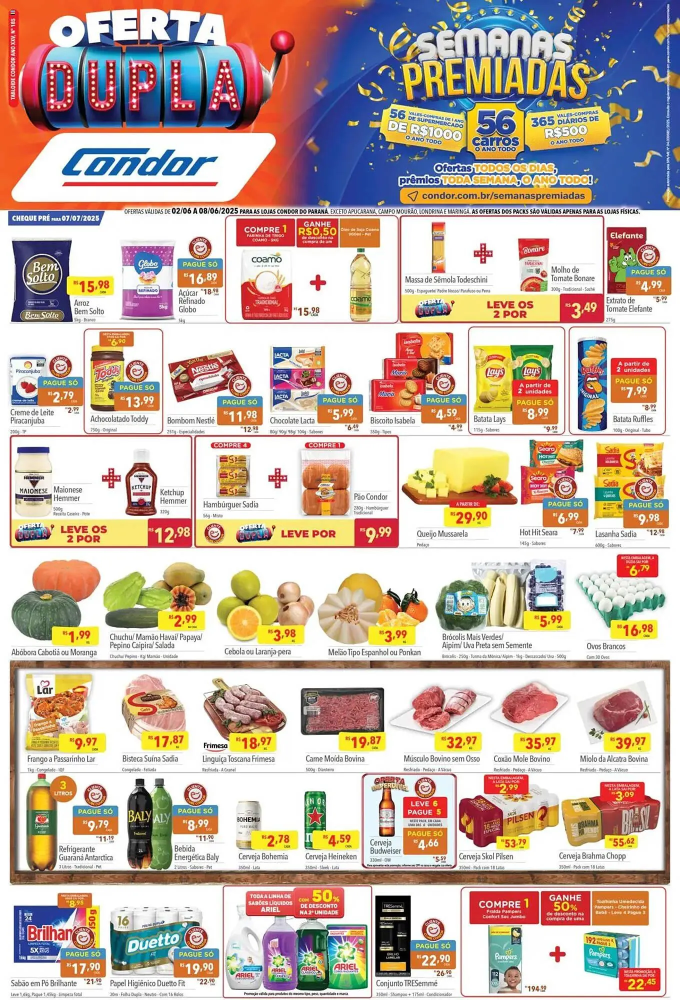 Encarte de Catálogo Supermercados Condor 2 de junho até 9 de junho 2025 - Pagina 1