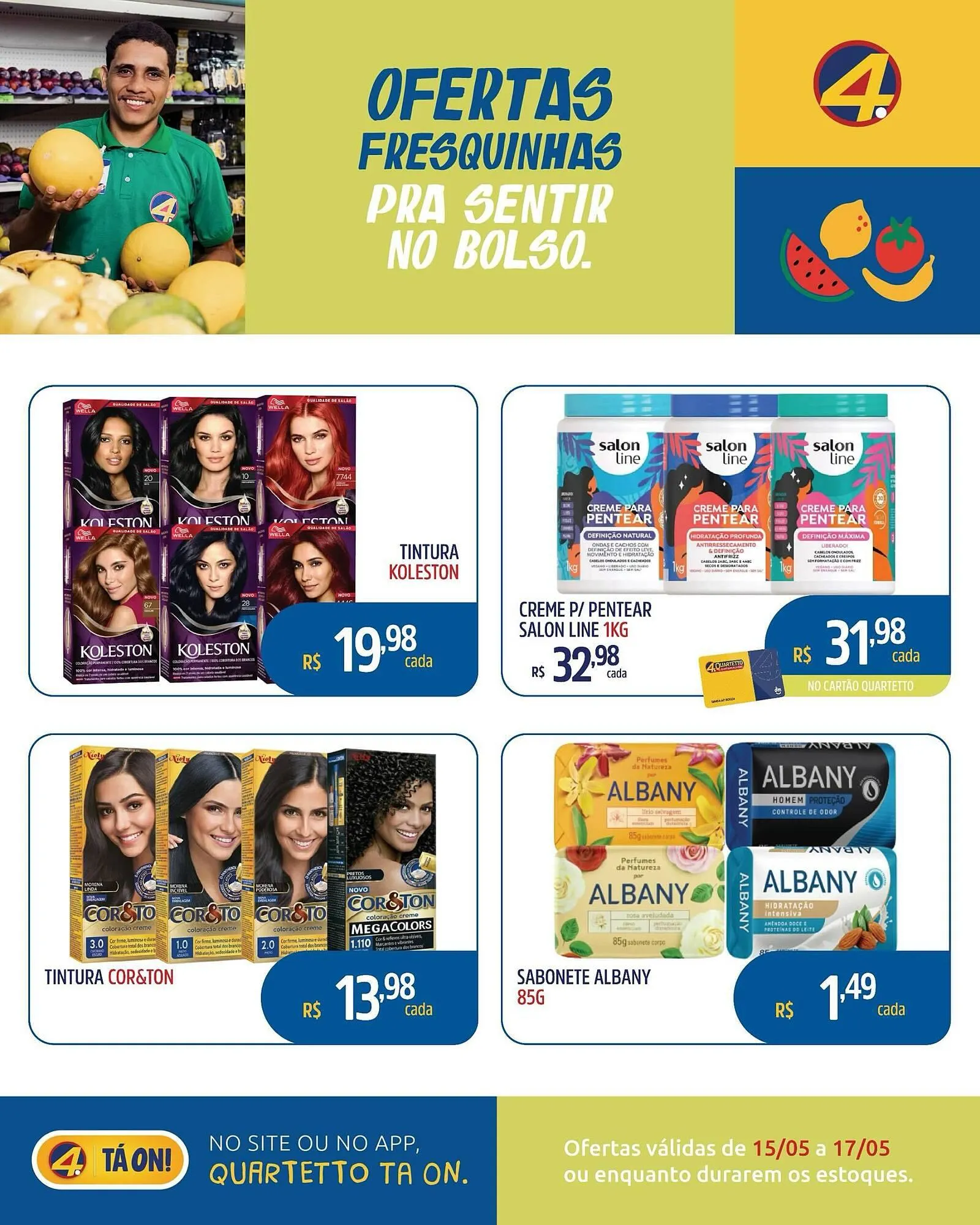 Encarte de Catálogo Quartetto Supermercados 15 de maio até 17 de maio 2026 - Pagina 14