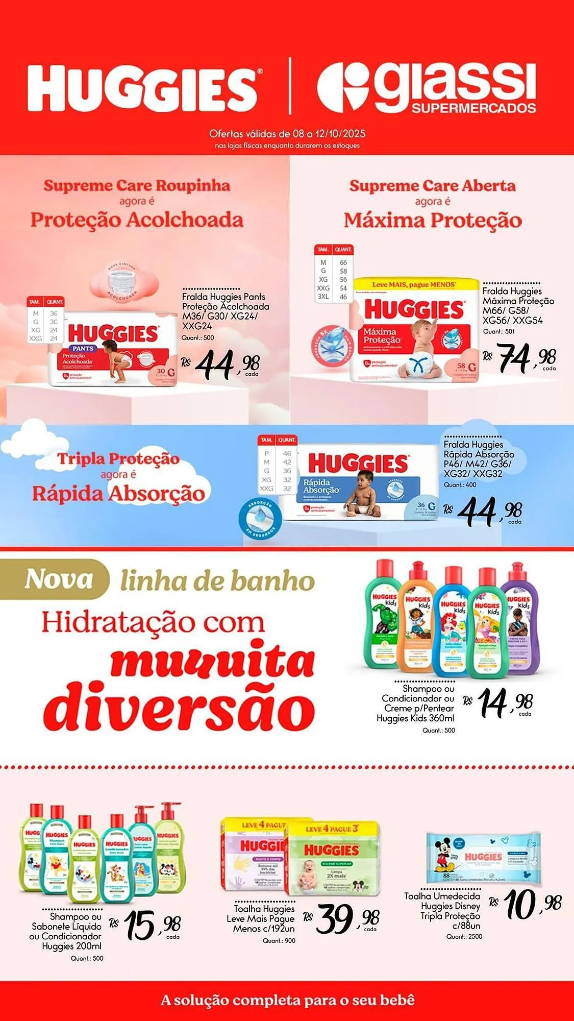Encarte de Encarte Giassi Supermercados 8 de outubro até 12 de outubro 2025 - Pagina 1