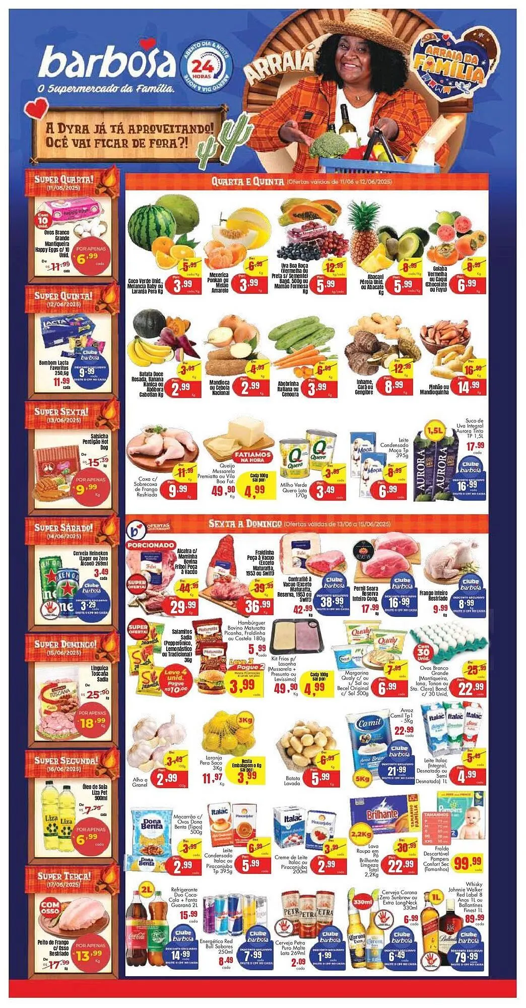 Encarte de Catálogo Barbosa Supermercados 11 de junho até 17 de junho 2025 - Pagina 1