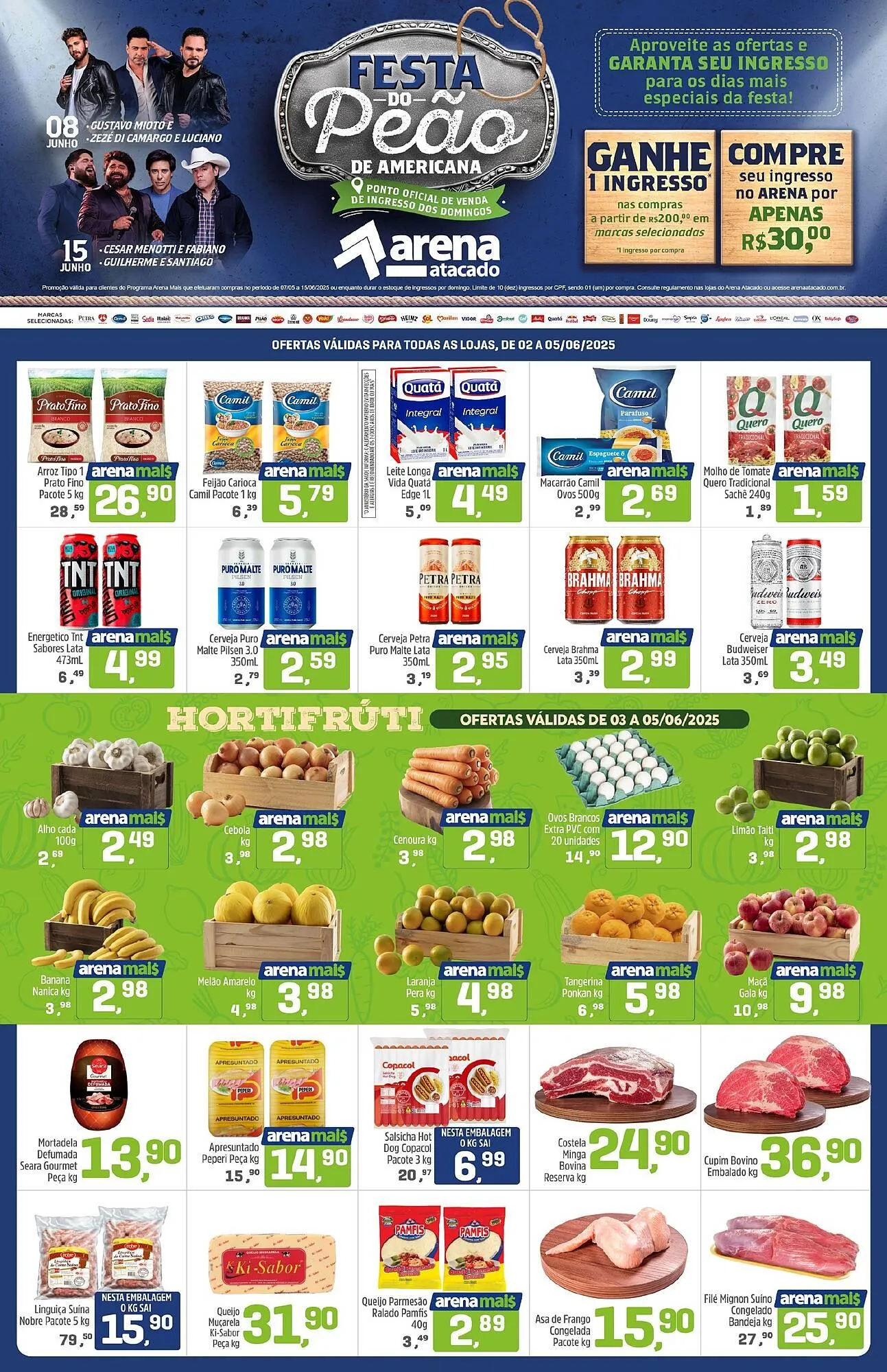 Encarte de Catálogo Arena Atacado 2 de junho até 5 de junho 2025 - Pagina 1