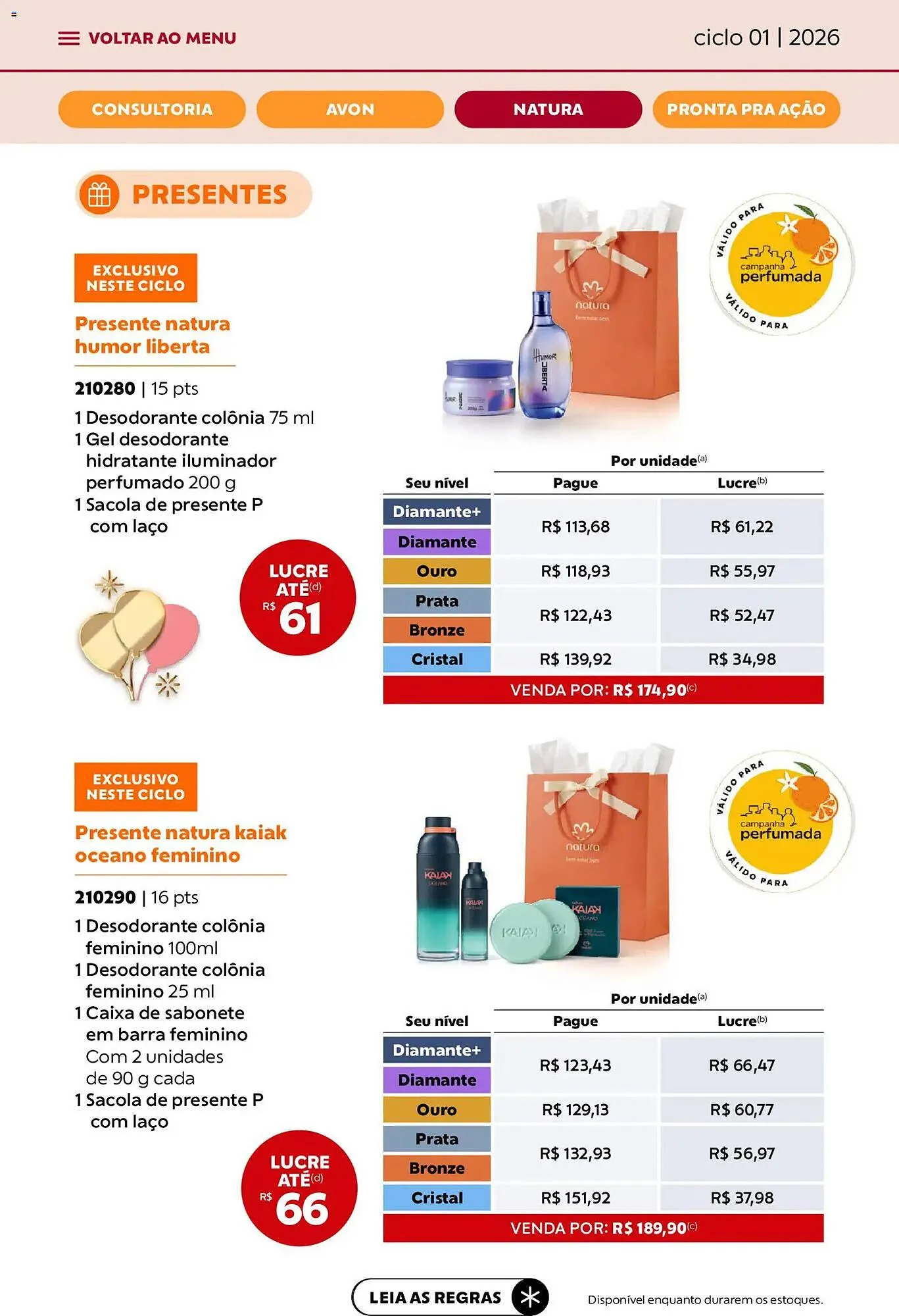 Encarte de Catálogo Avon 1 de janeiro até 31 de janeiro 2026 - Pagina 36