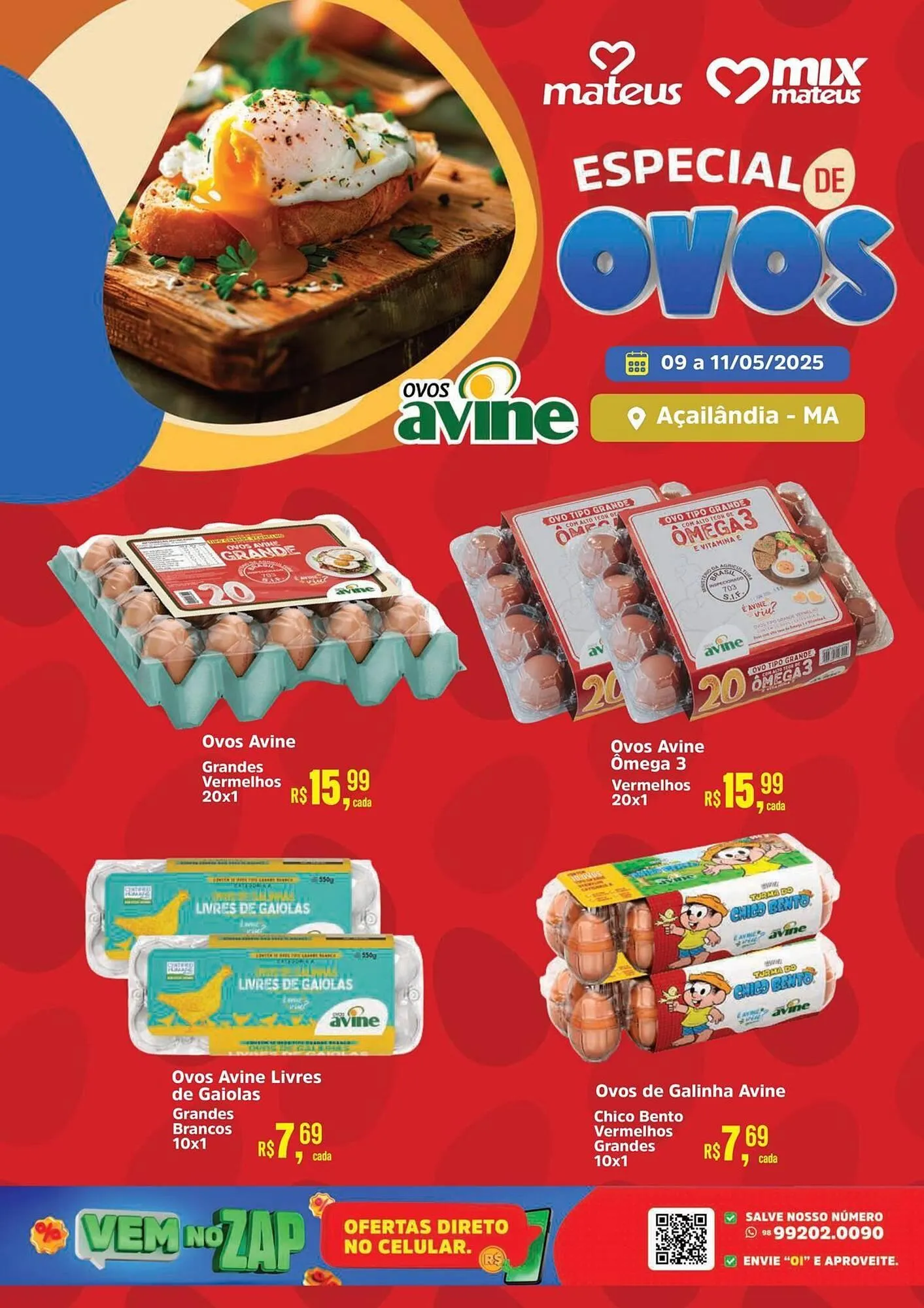 Encarte de Catálogo Supermercados Mateus 9 de maio até 11 de maio 2025 - Pagina 1